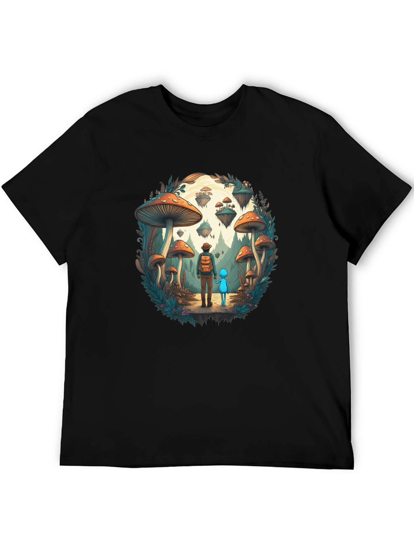 Mushroom World Adventure Graphic T-Shirt