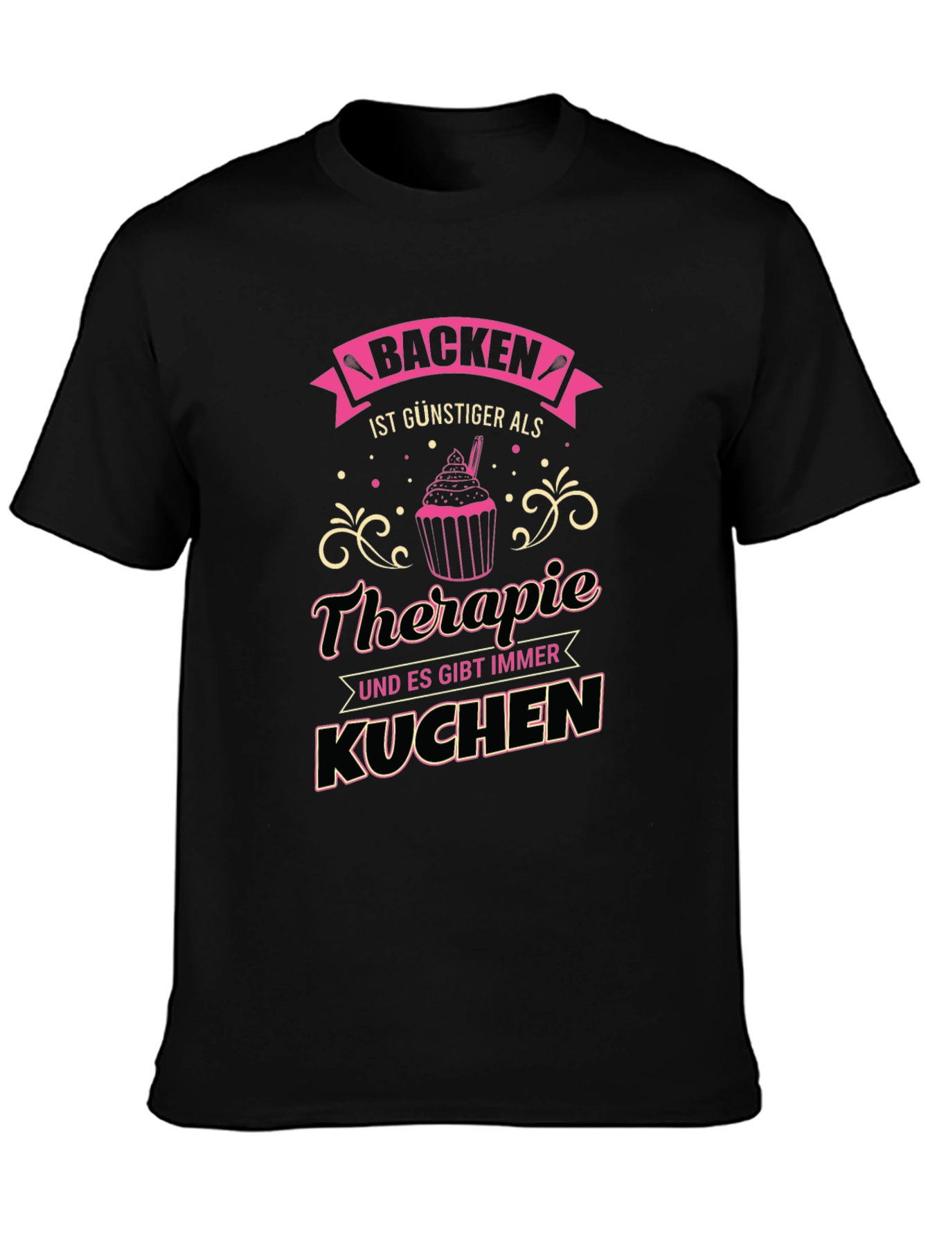 Baking Therapy T-Shirt - Novelty Tee for Bakers