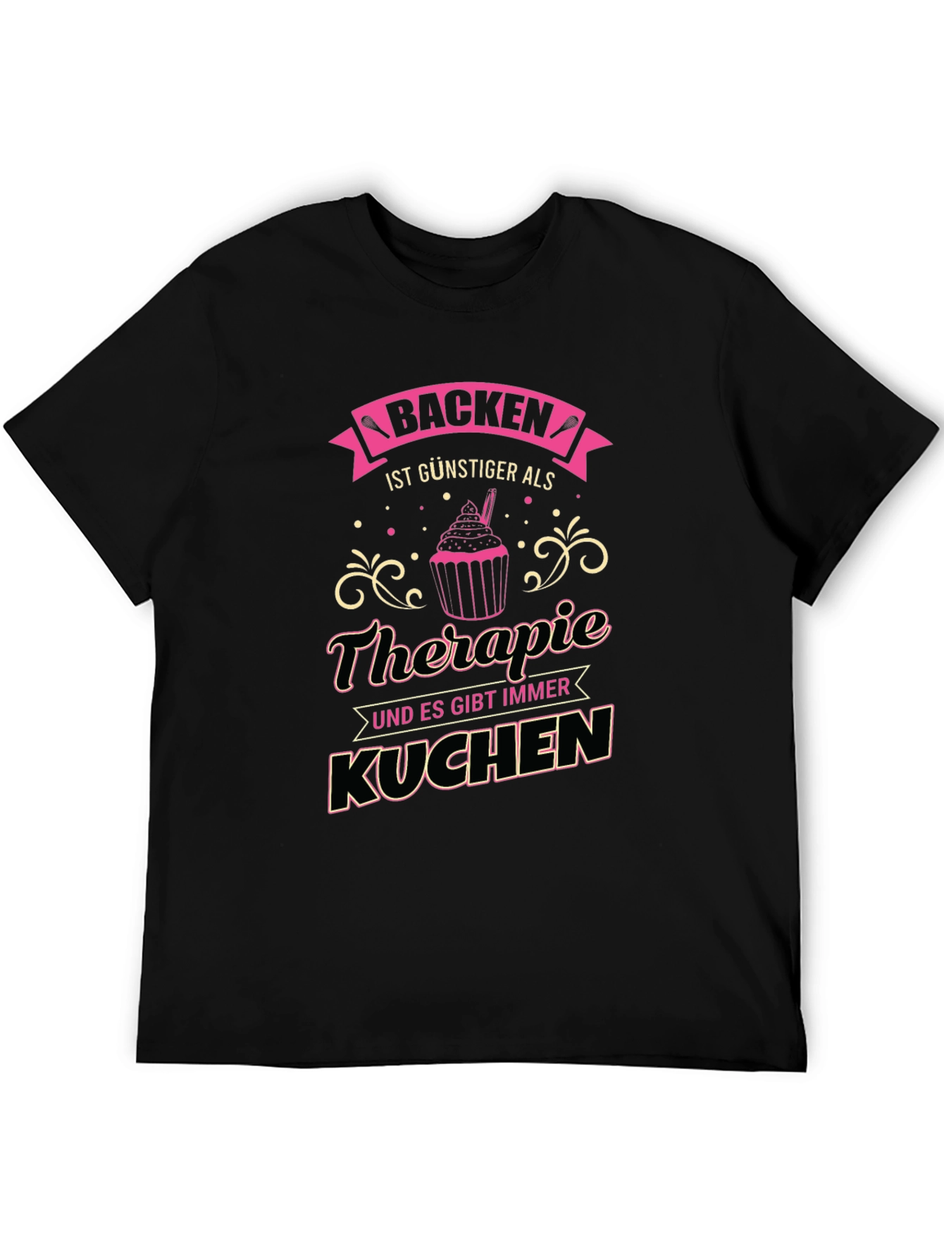 Baking Therapy T-Shirt - Novelty Tee for Bakers