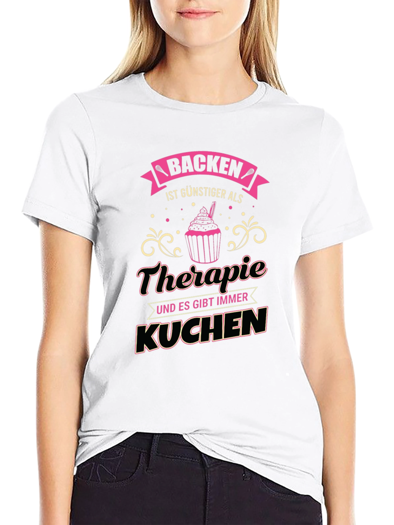 Baking Therapy T-Shirt - Novelty Tee for Bakers