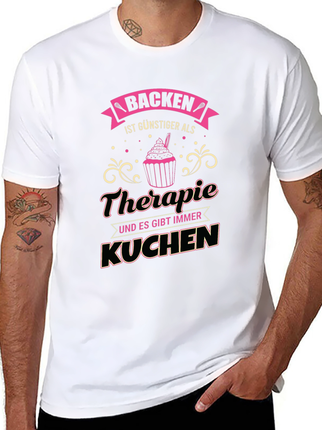 Baking Therapy T-Shirt - Novelty Tee for Bakers