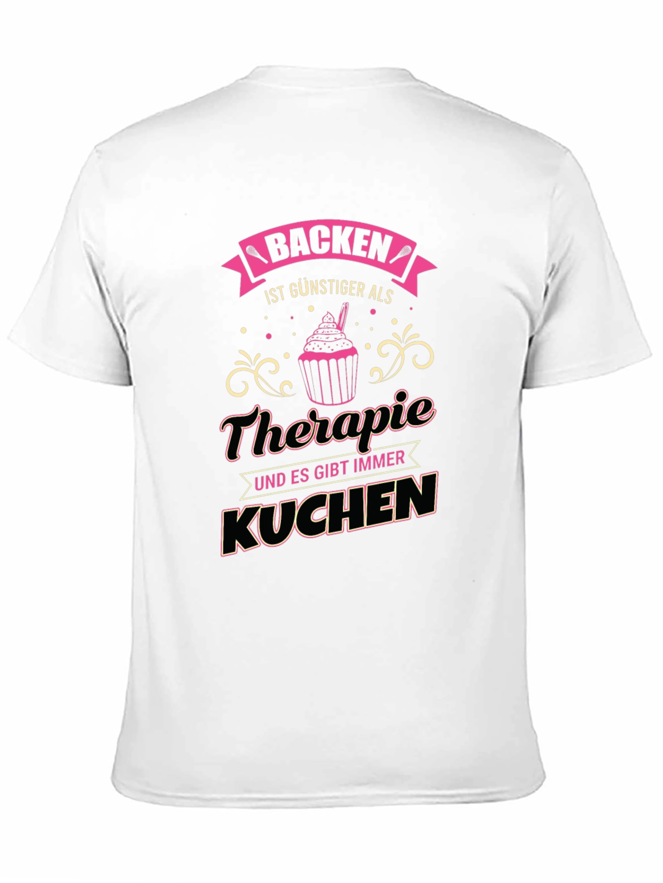 Baking Therapy T-Shirt - Novelty Tee for Bakers