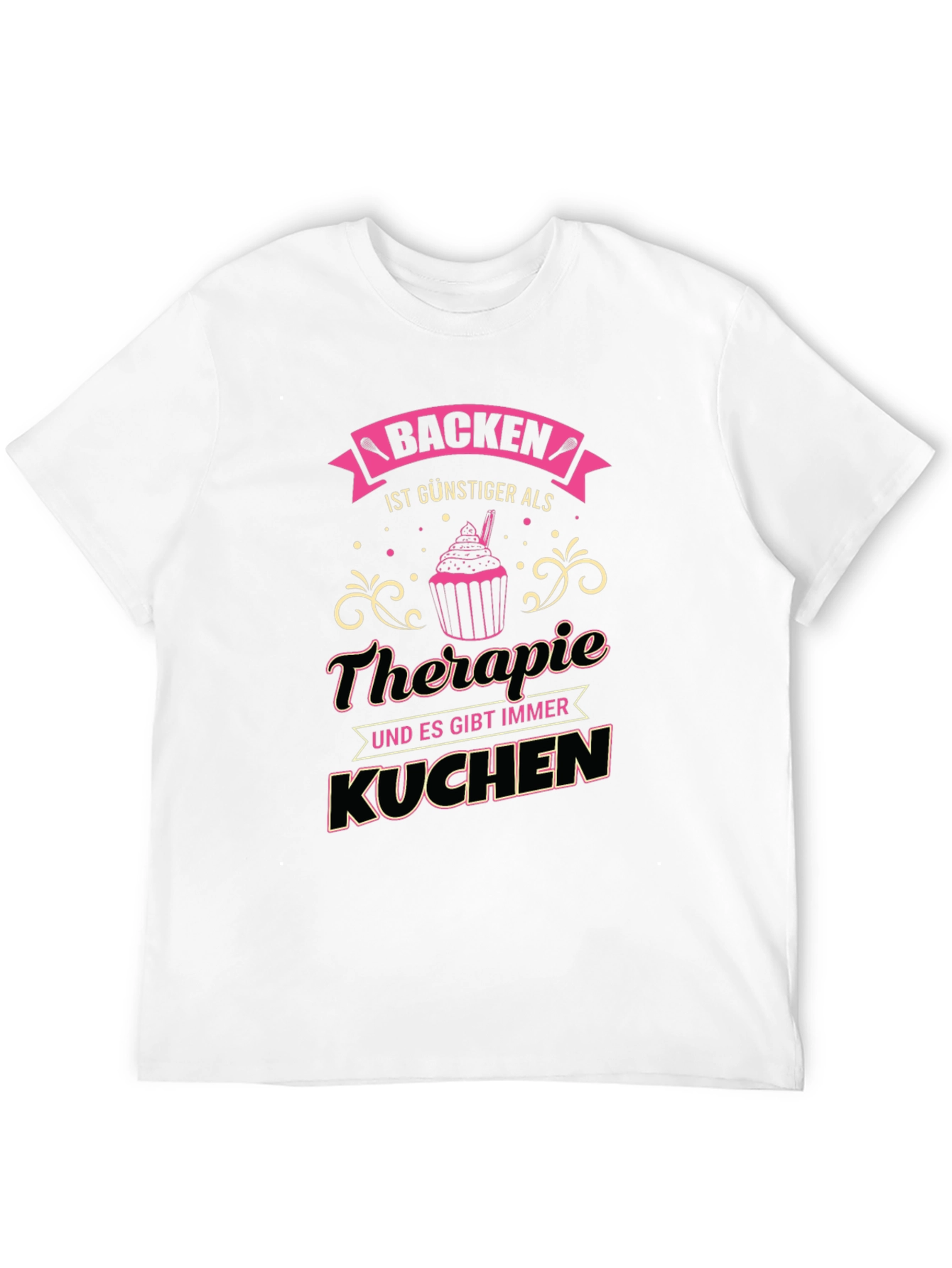 Baking Therapy T-Shirt - Novelty Tee for Bakers