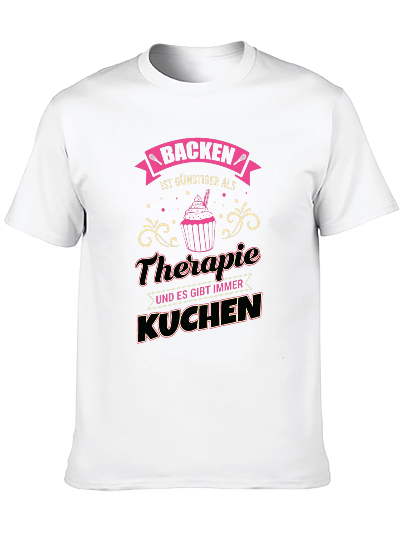 Baking Therapy T-Shirt - Novelty Tee for Bakers