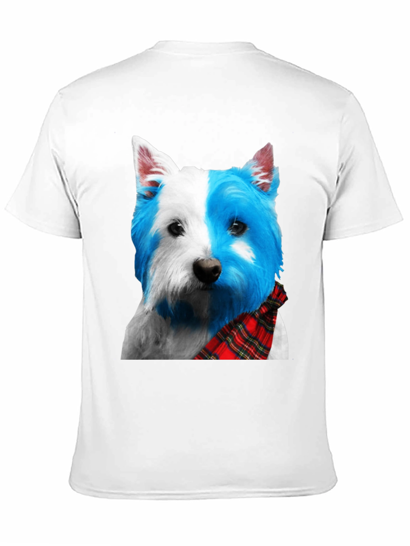 Dog Breed Plaid Scarf Tee