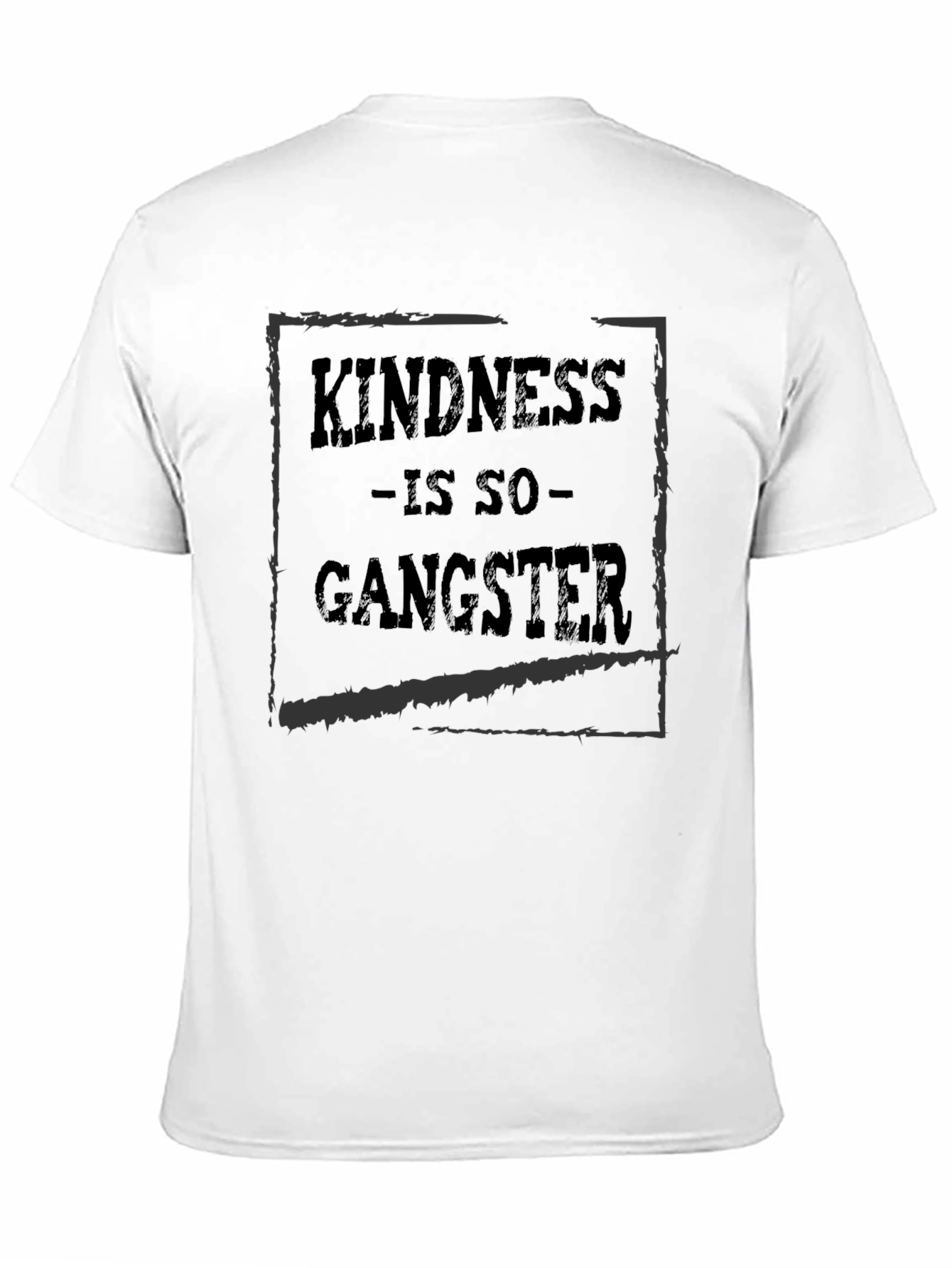 Kindness Is So Gangster Black Graphic T-Shirt
