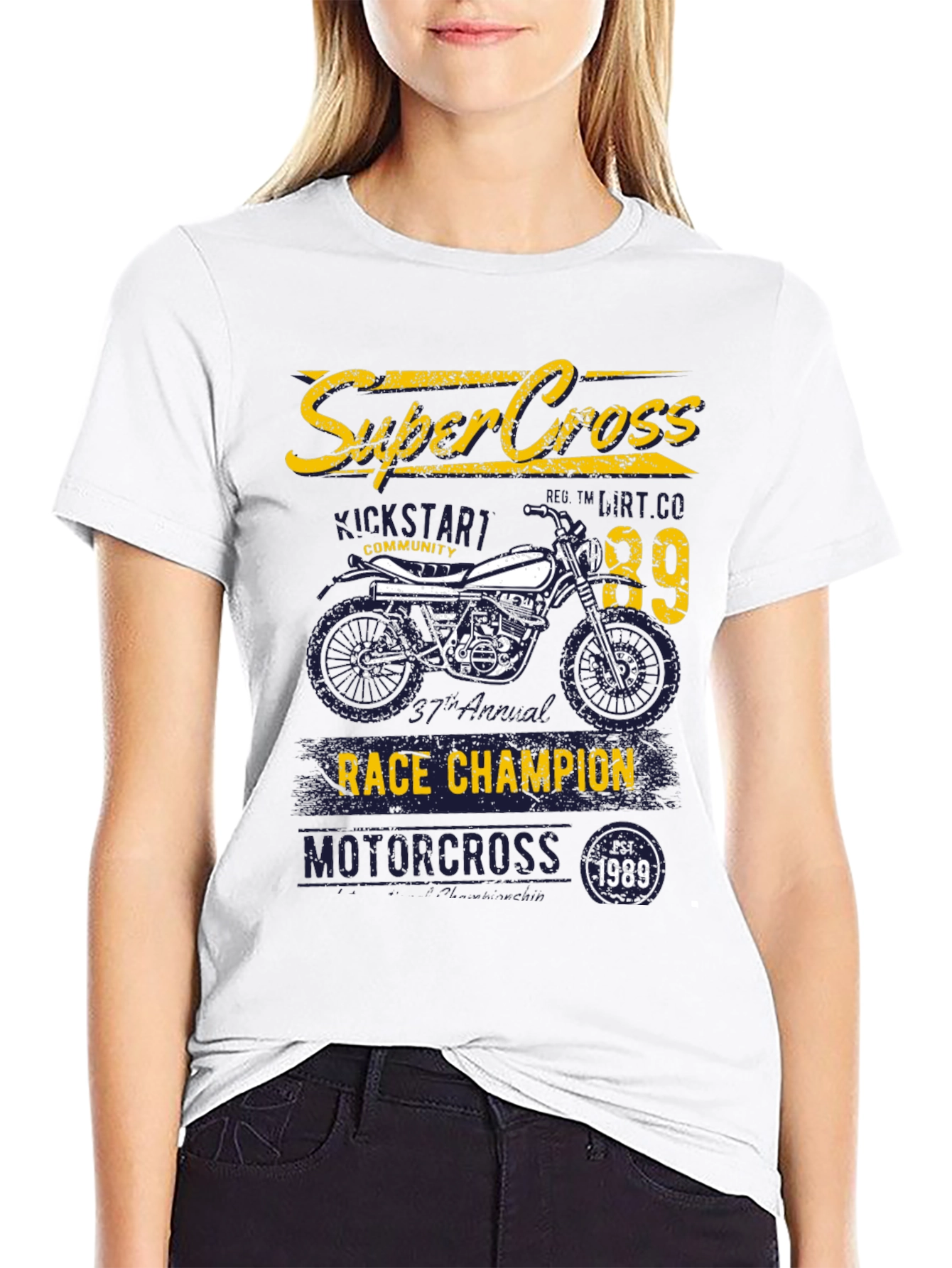 Super Cross Motocross Graphic T-Shirt