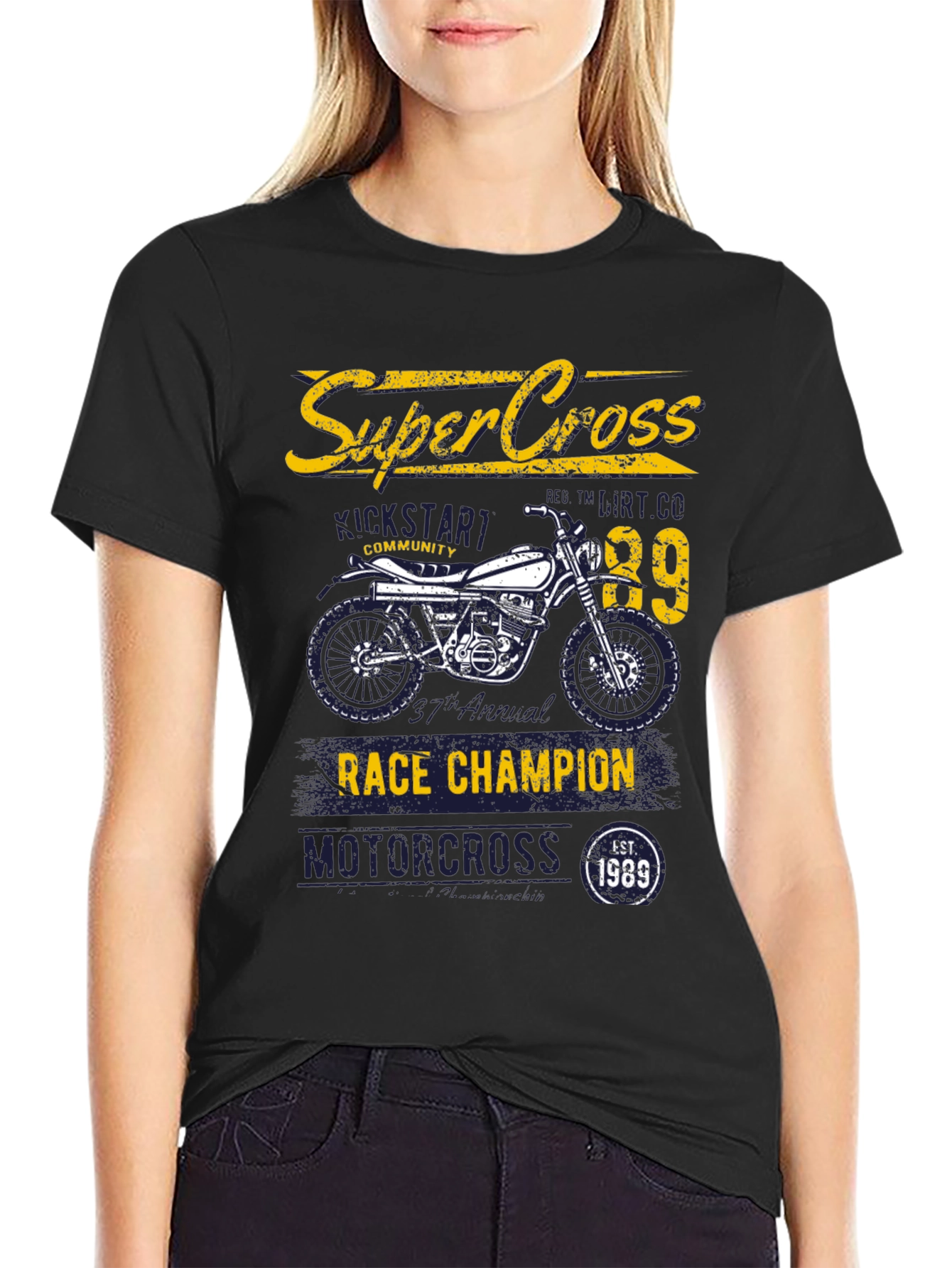 Super Cross Motocross Graphic T-Shirt