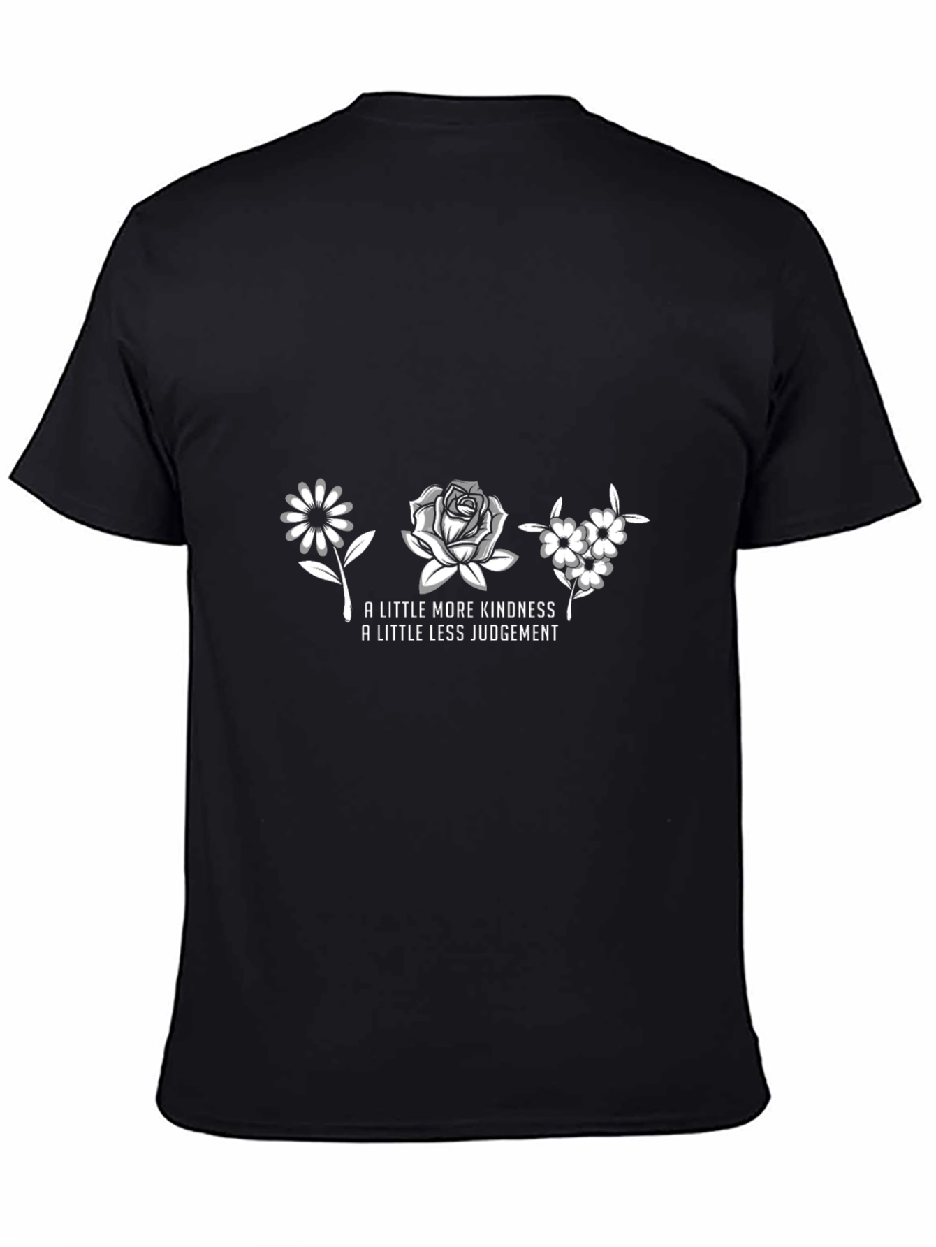 Kindness & Less Judgement Black T-Shirt