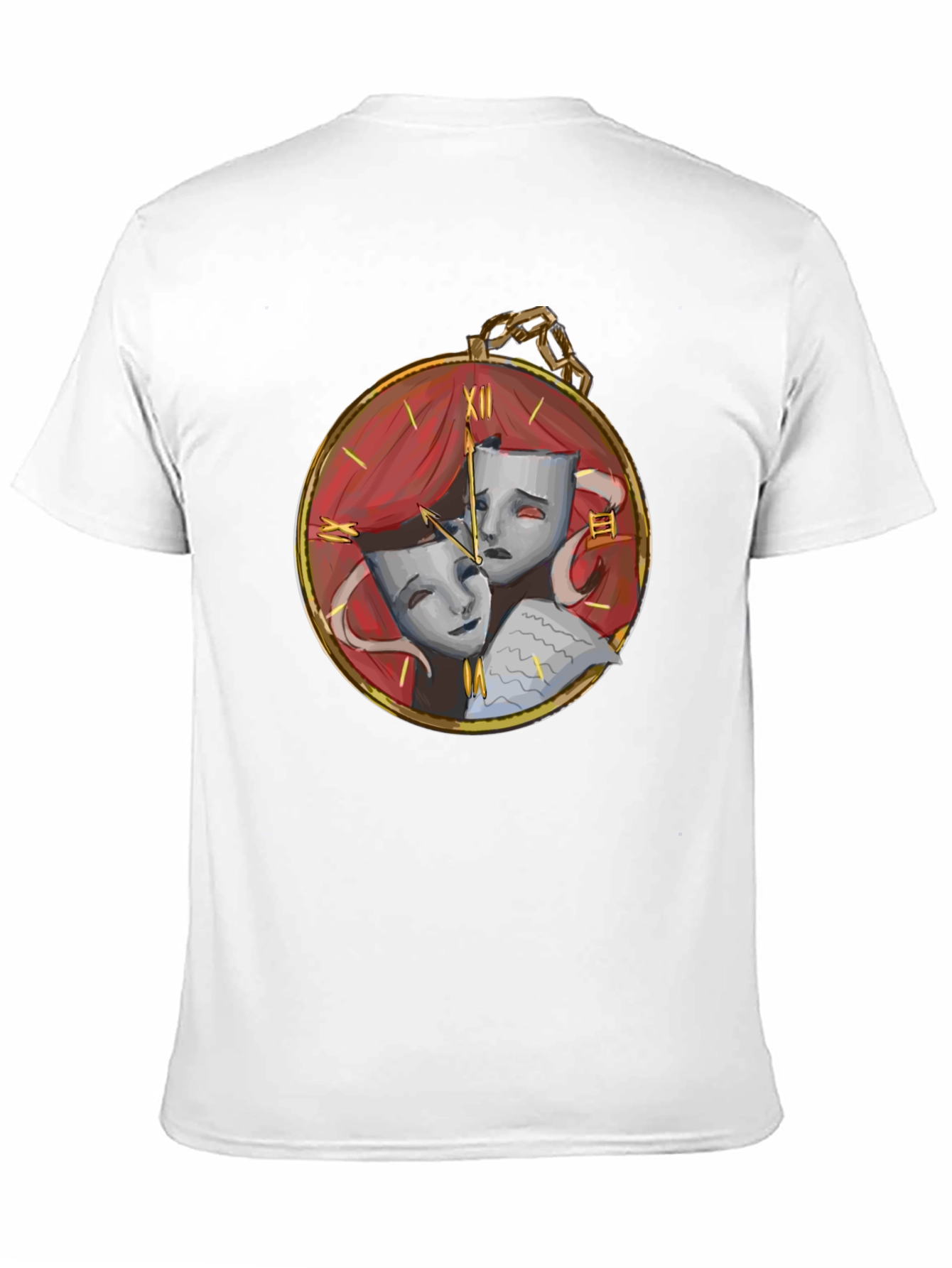 Drama Masks Pocket Watch Graphic Tee