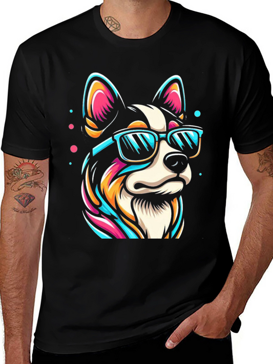 Cool Corgi Graphic Tee - Trendy Dog Lover Shirt