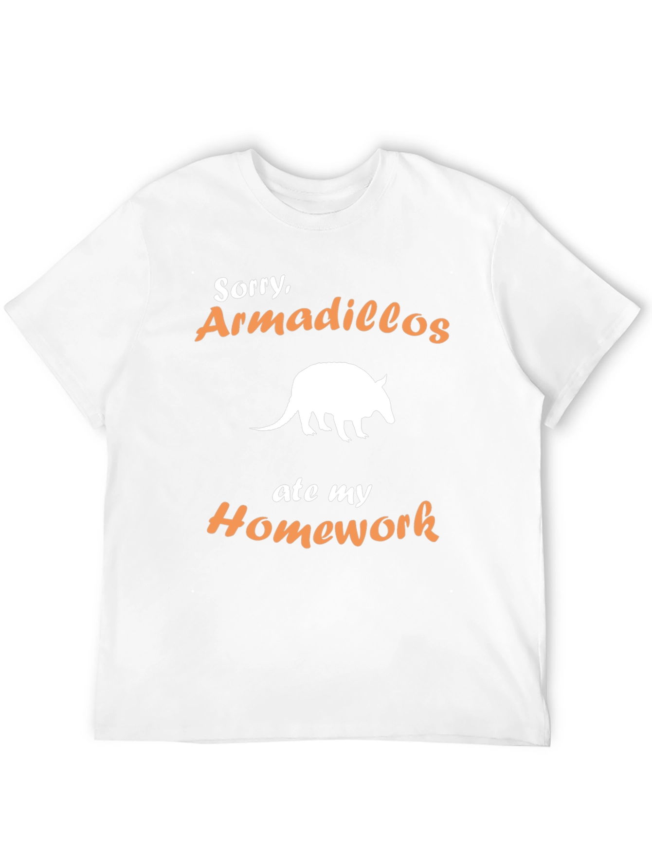Armadillo Homework T-Shirt - Funny Animal Tee