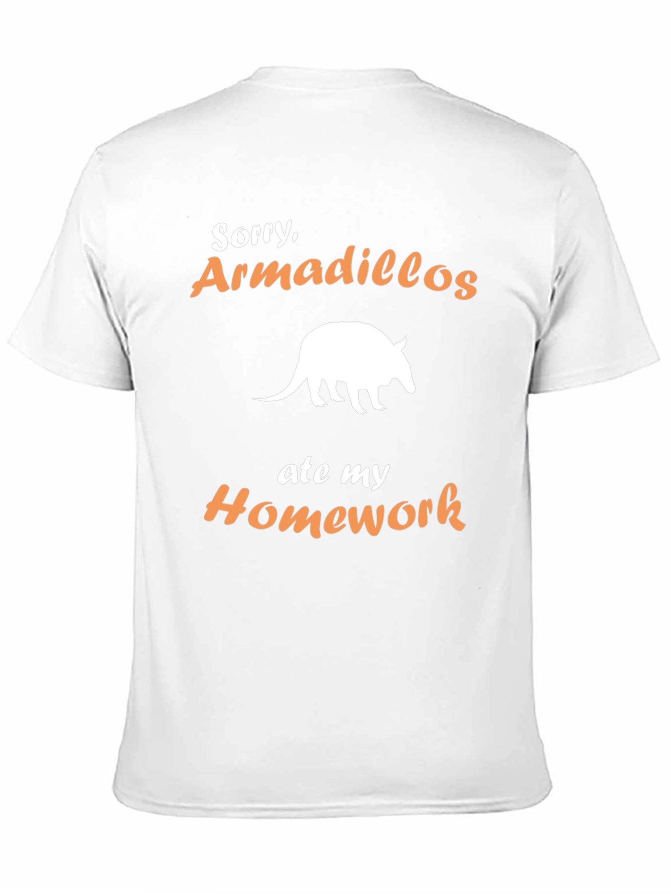 Armadillo Homework T-Shirt - Funny Animal Tee