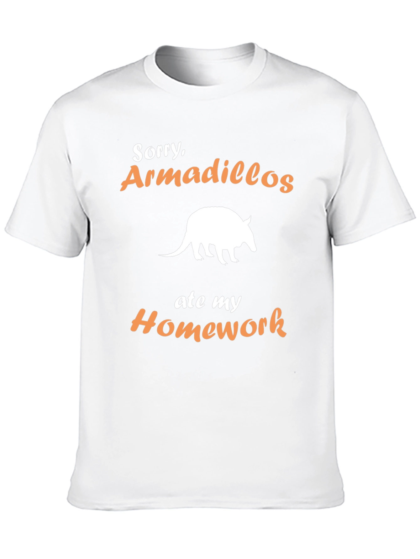 Armadillo Homework T-Shirt - Funny Animal Tee