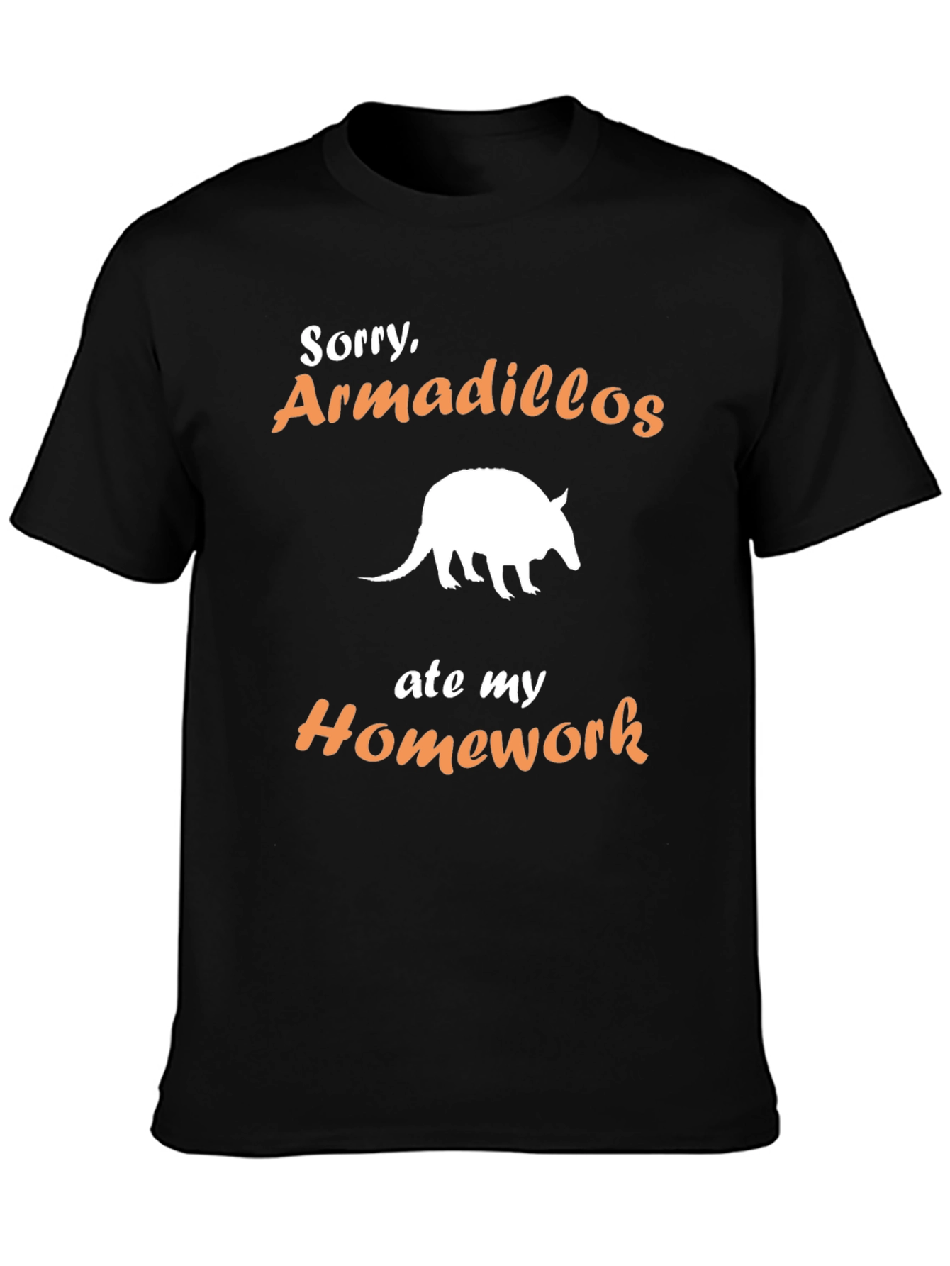 Armadillo Homework T-Shirt - Funny Animal Tee