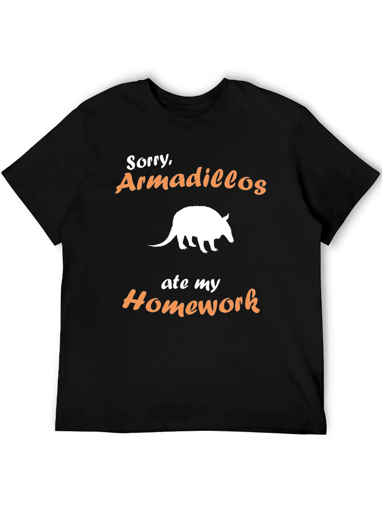 Armadillo Homework T-Shirt - Funny Animal Tee