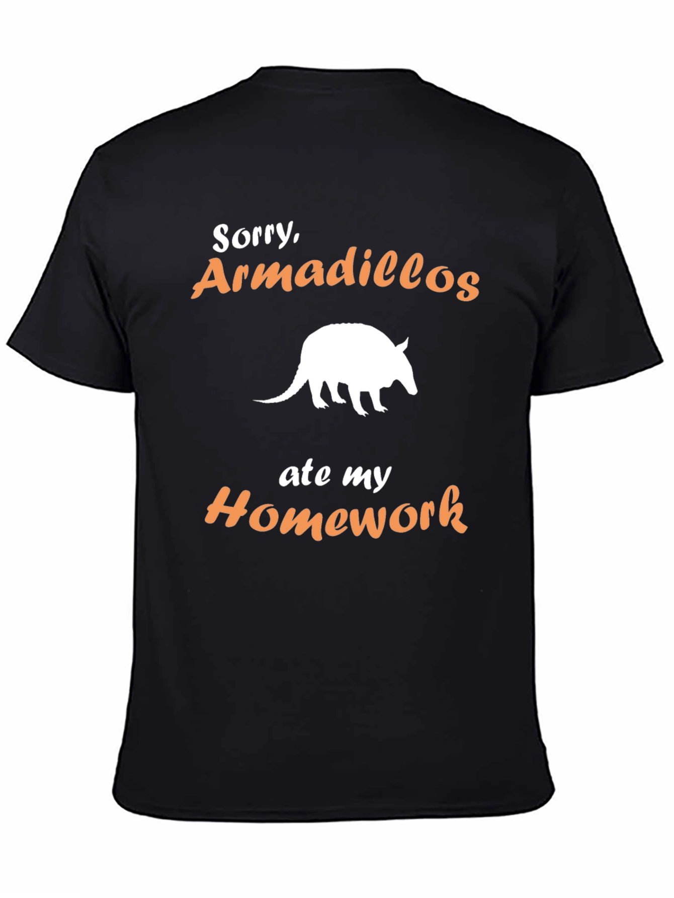 Armadillo Homework T-Shirt - Funny Animal Tee