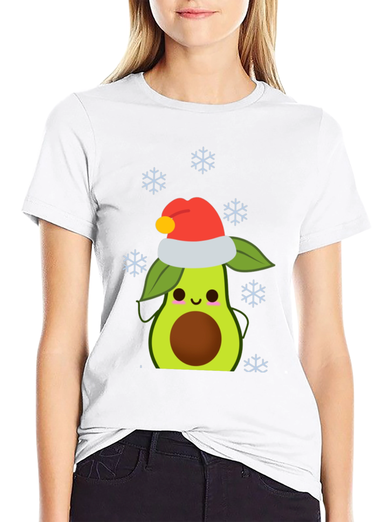 Christmas Avocado Santa T-Shirt