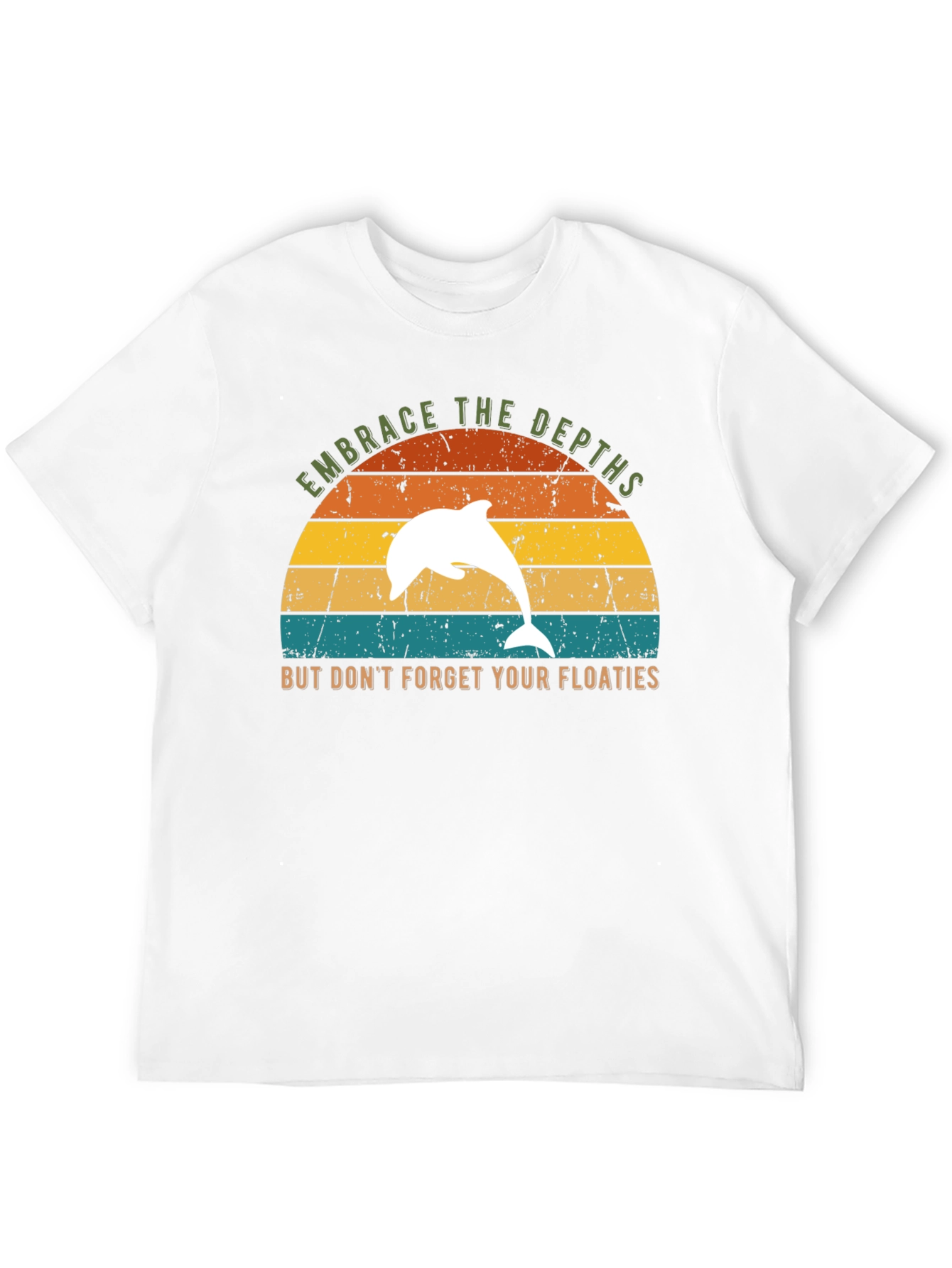 Embrace the Depths Dolphin Graphic T-Shirt