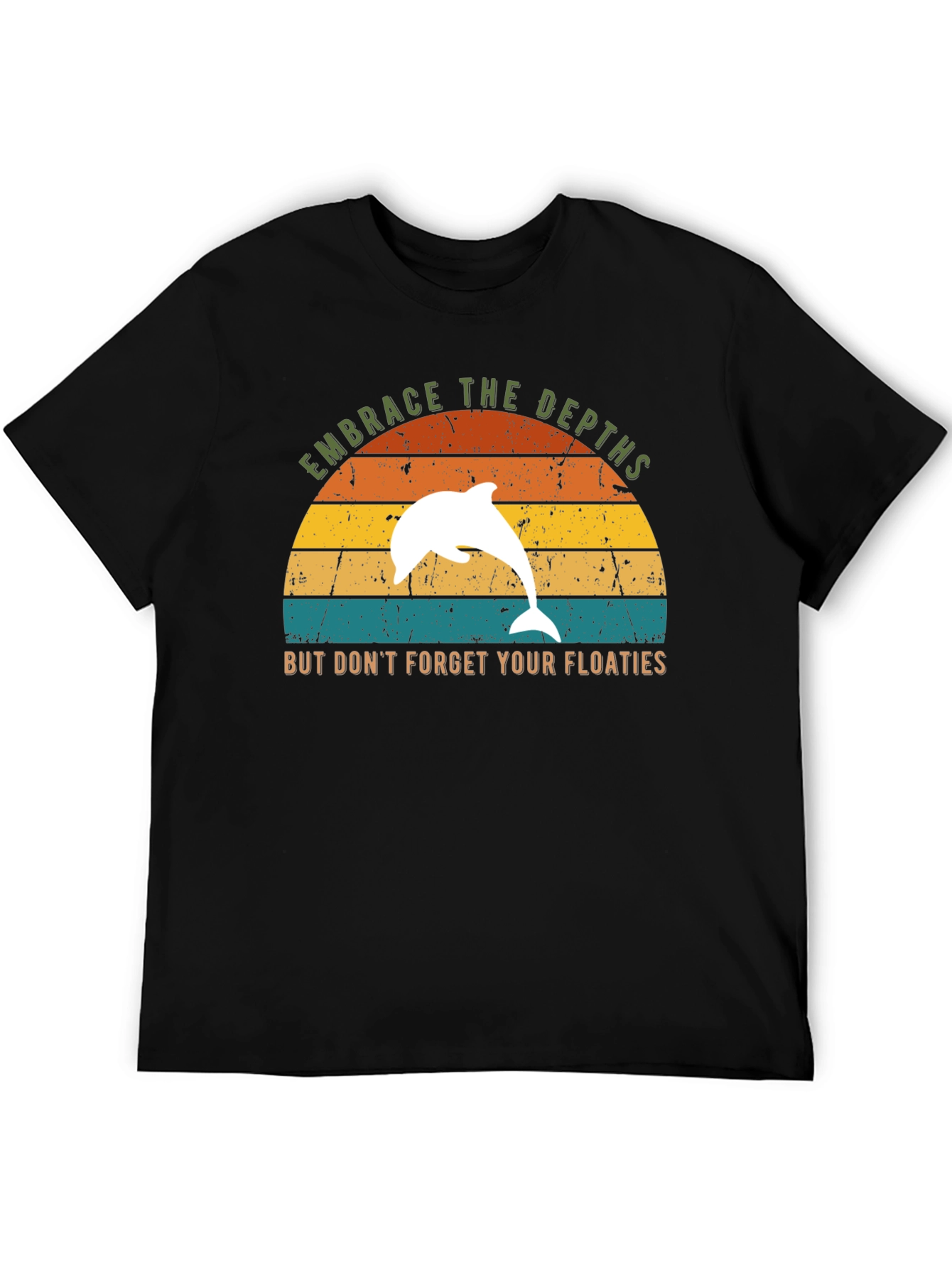 Embrace the Depths Dolphin Graphic T-Shirt