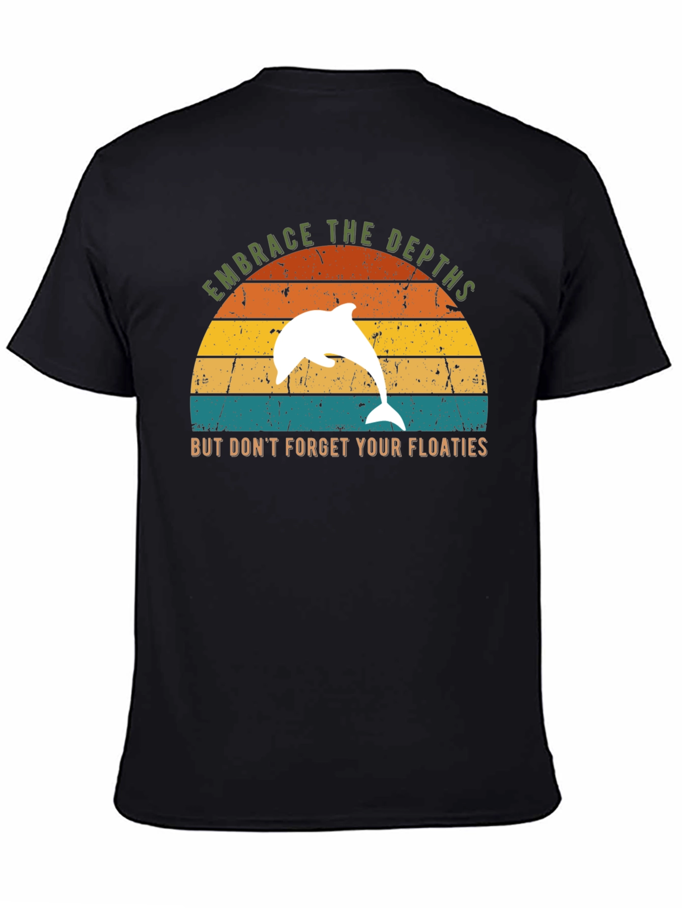 Embrace the Depths Dolphin Graphic T-Shirt