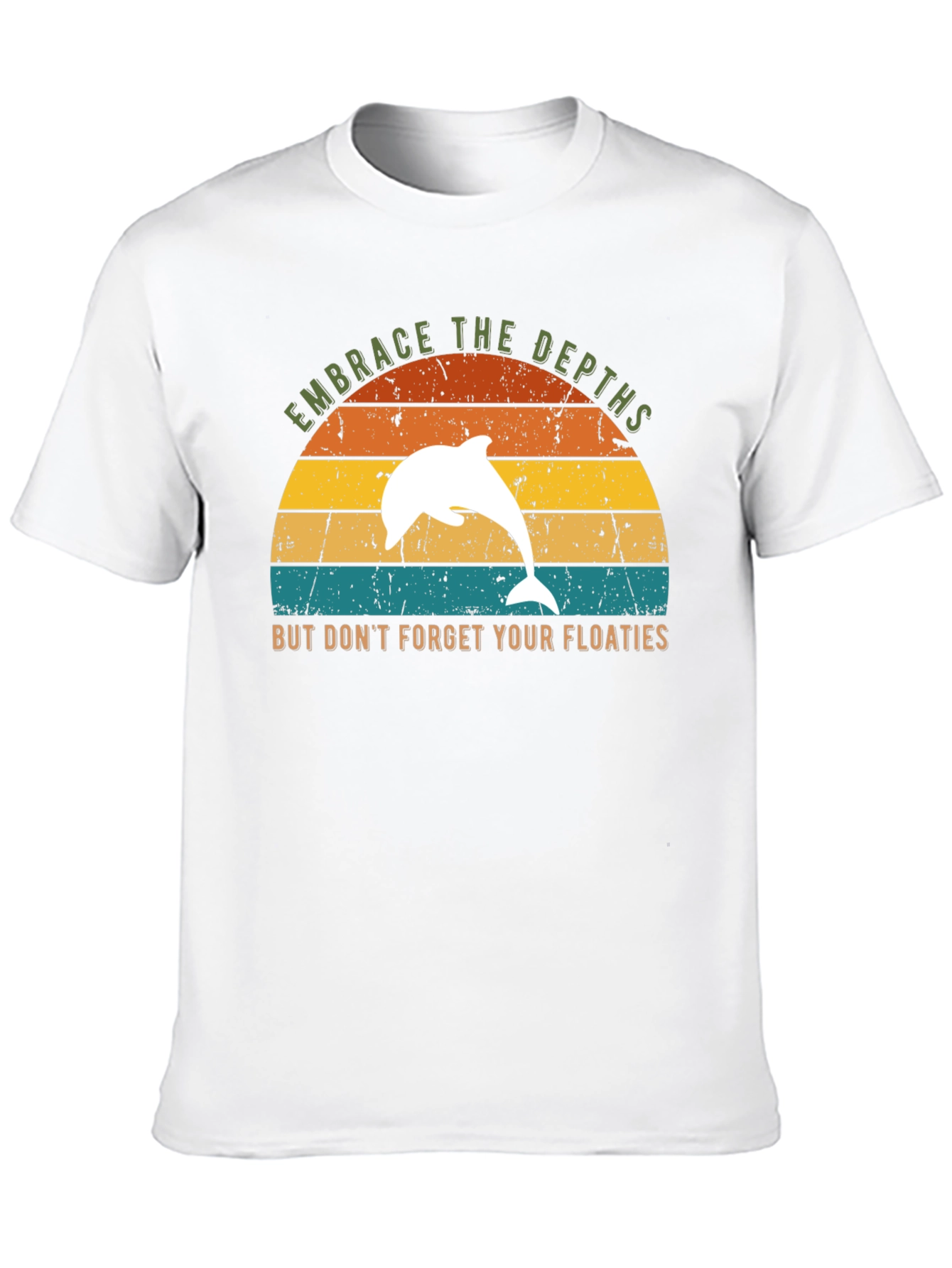 Embrace the Depths Dolphin Graphic T-Shirt
