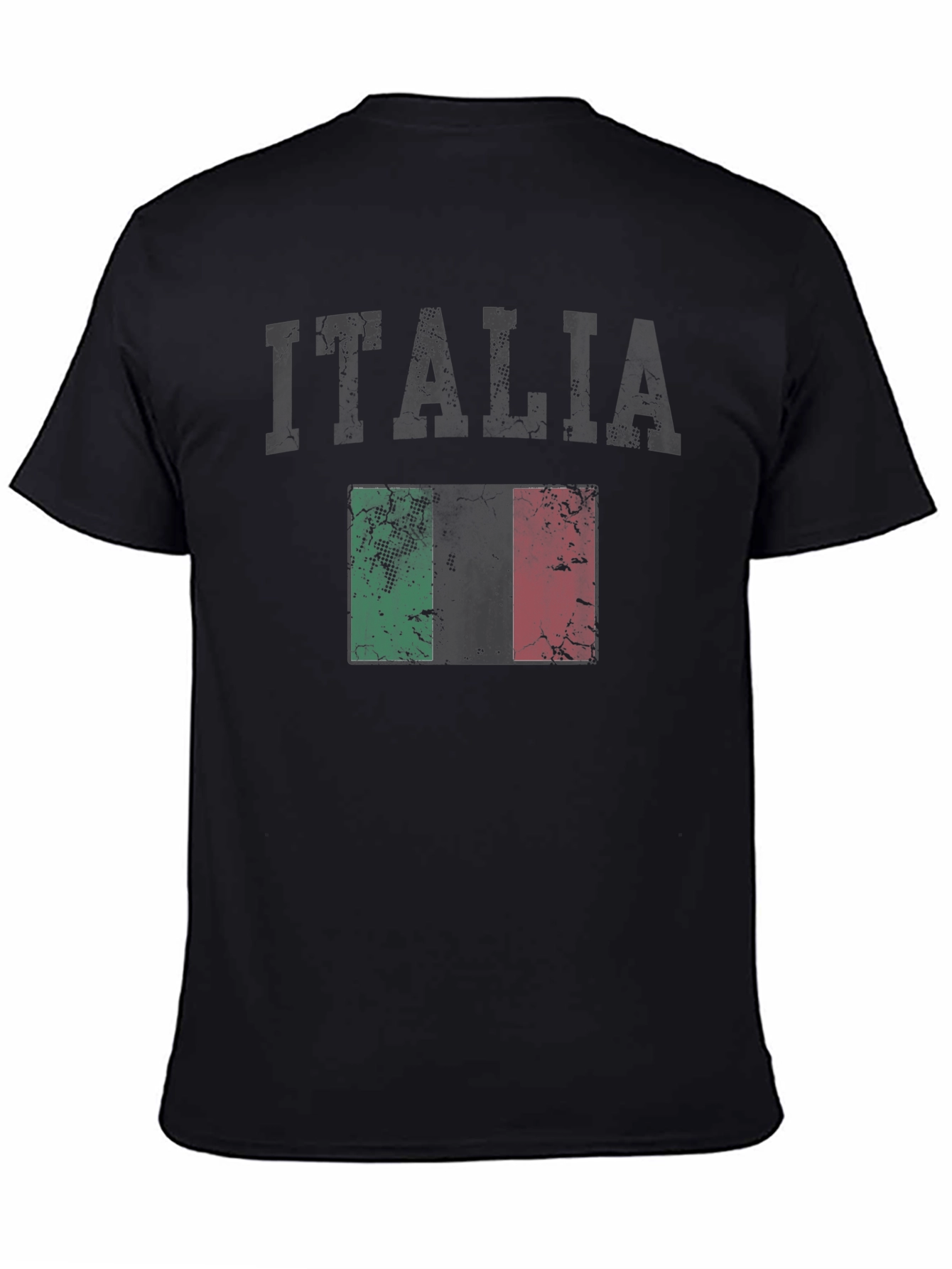 Italia Flag T-Shirt - Distressed Graphic Tee