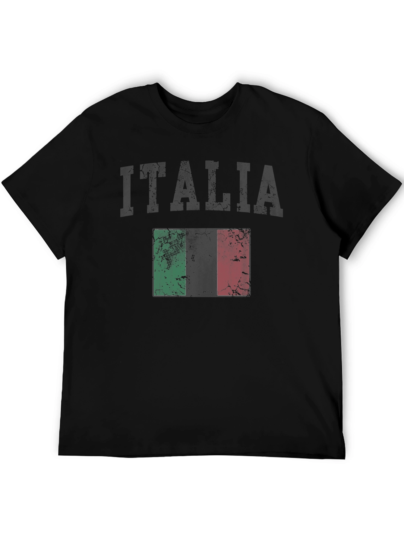 Italia Flag T-Shirt - Distressed Graphic Tee