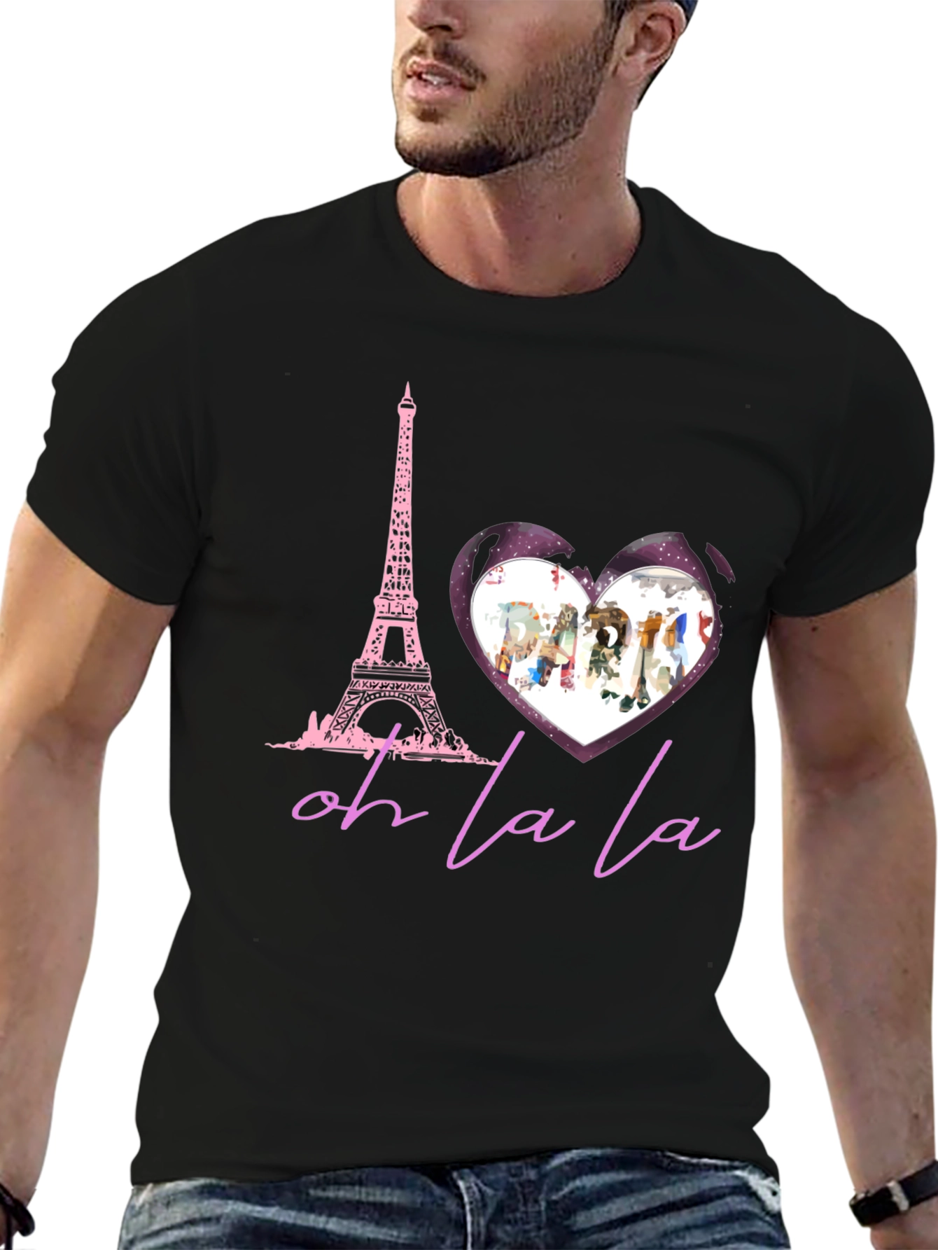 Paris Eiffel Tower Oh La La Graphic T-Shirt