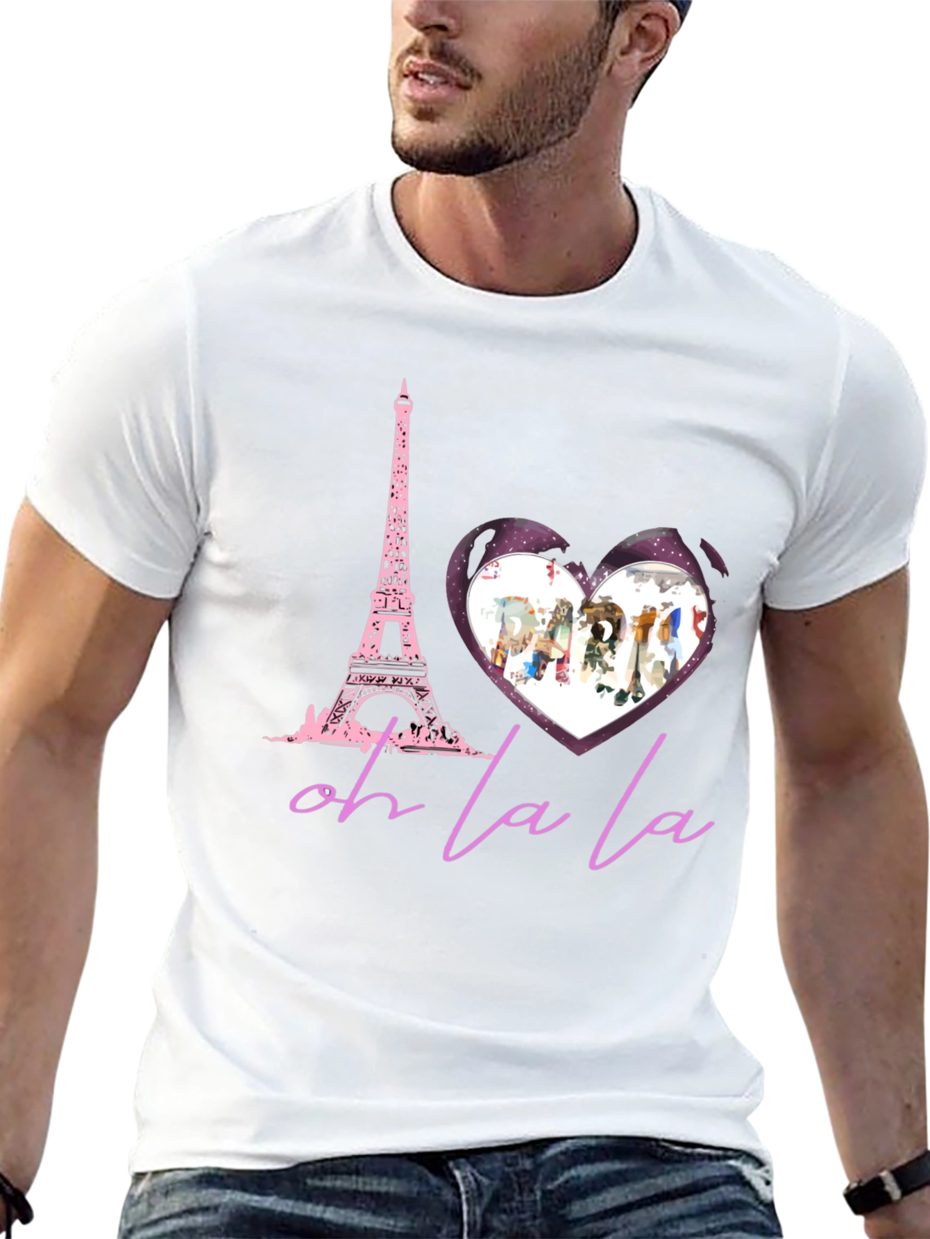 Paris Eiffel Tower Oh La La Graphic T-Shirt