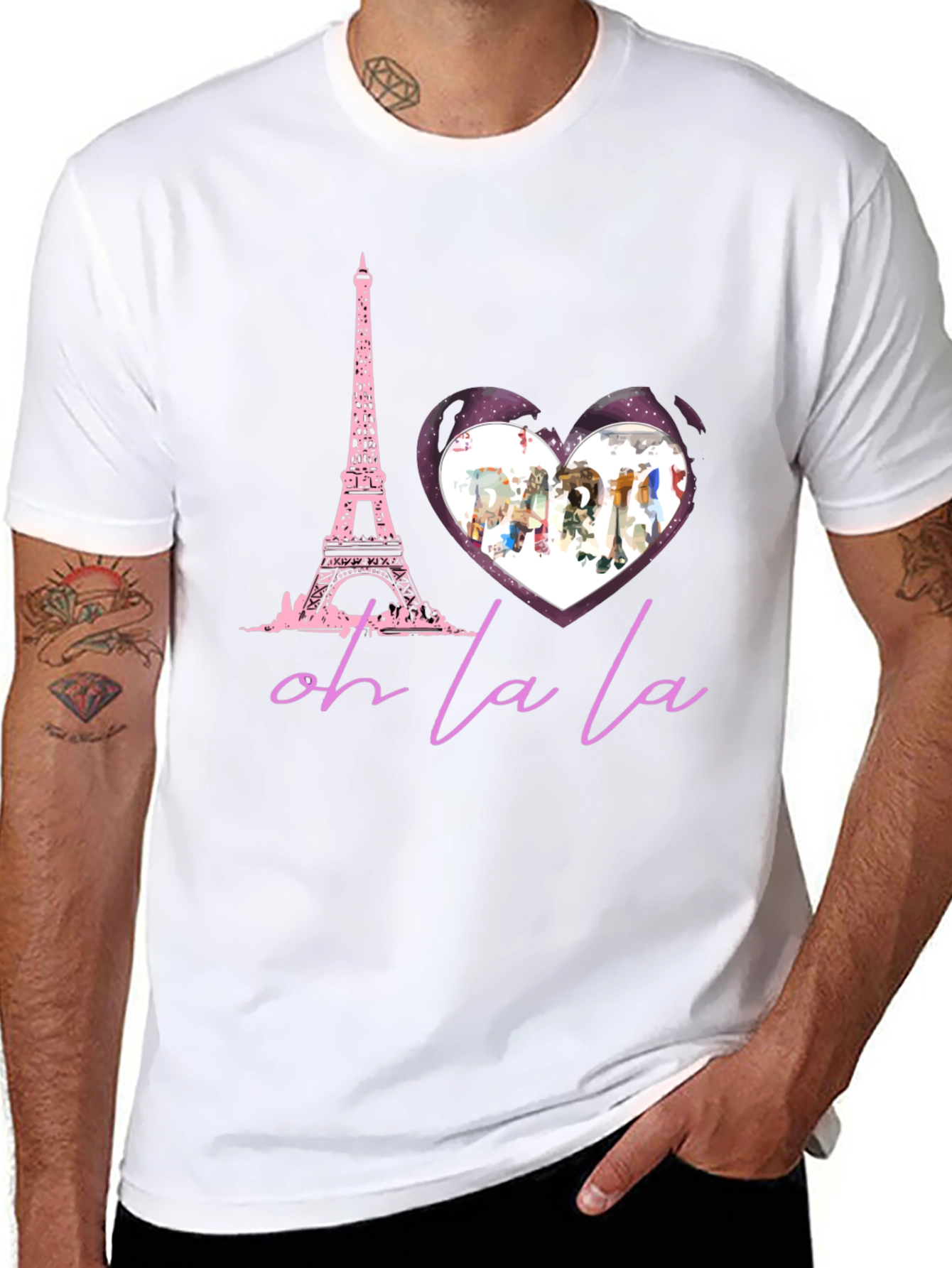Paris Eiffel Tower Oh La La Graphic T-Shirt
