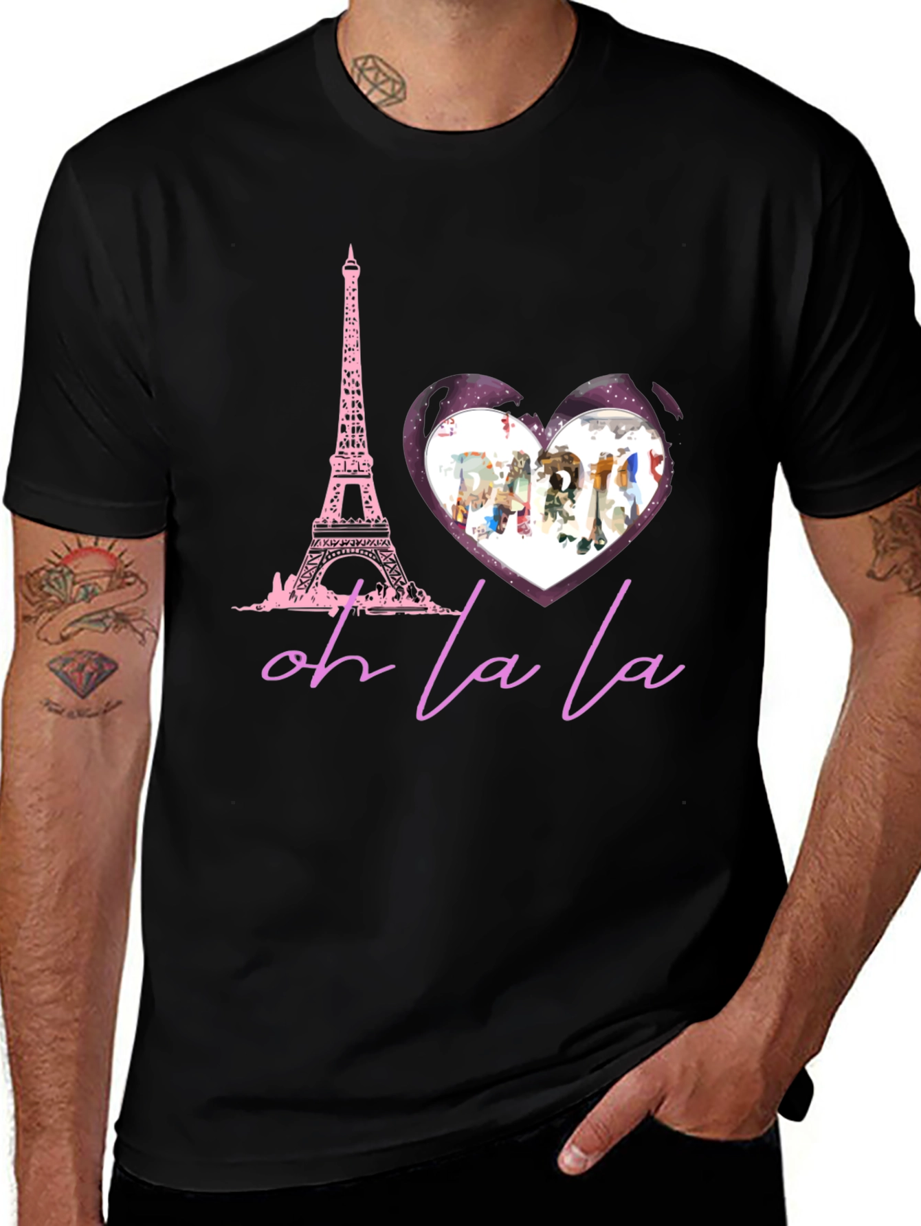 Paris Eiffel Tower Oh La La Graphic T-Shirt