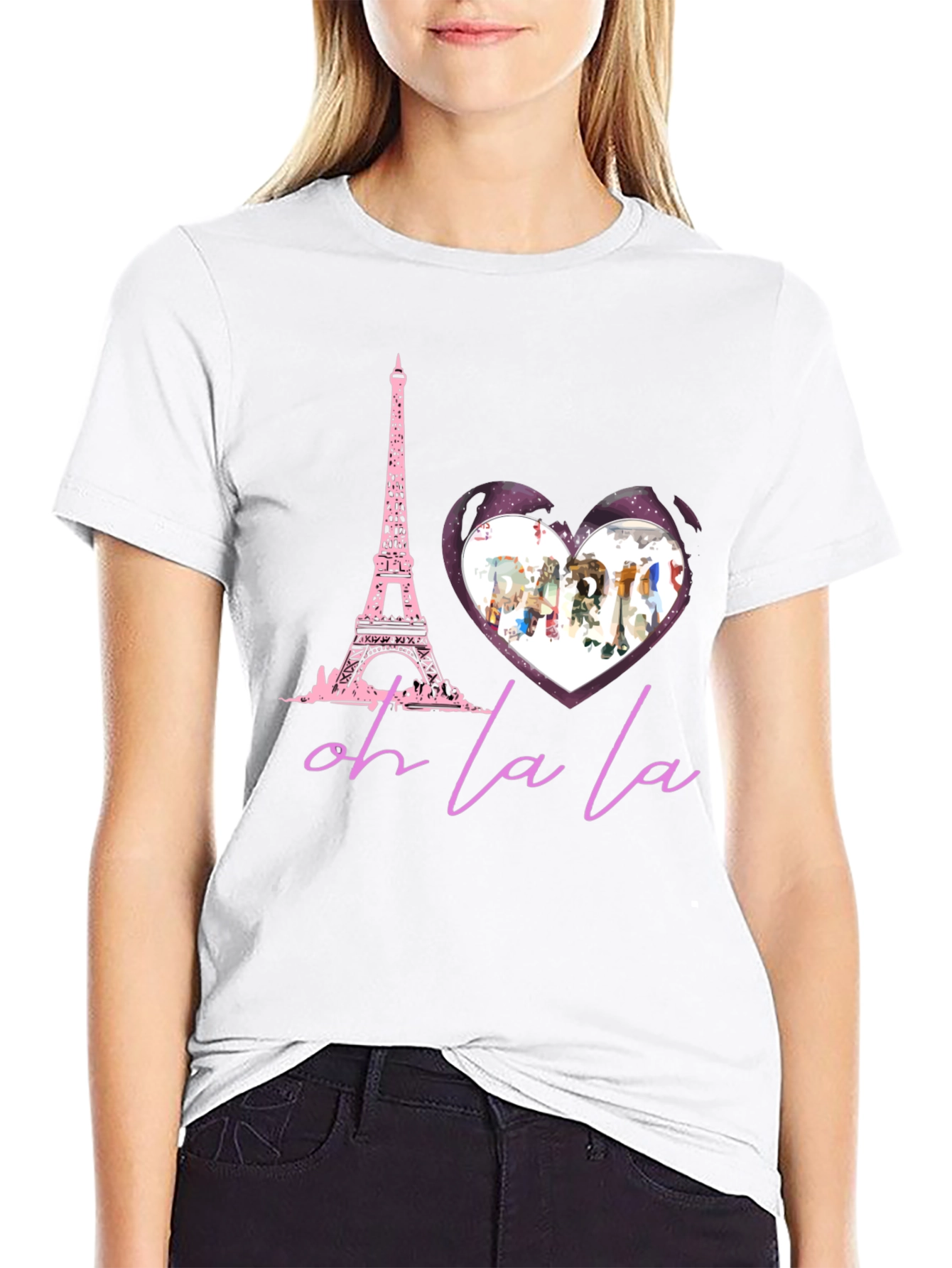 Paris Eiffel Tower Oh La La Graphic T-Shirt