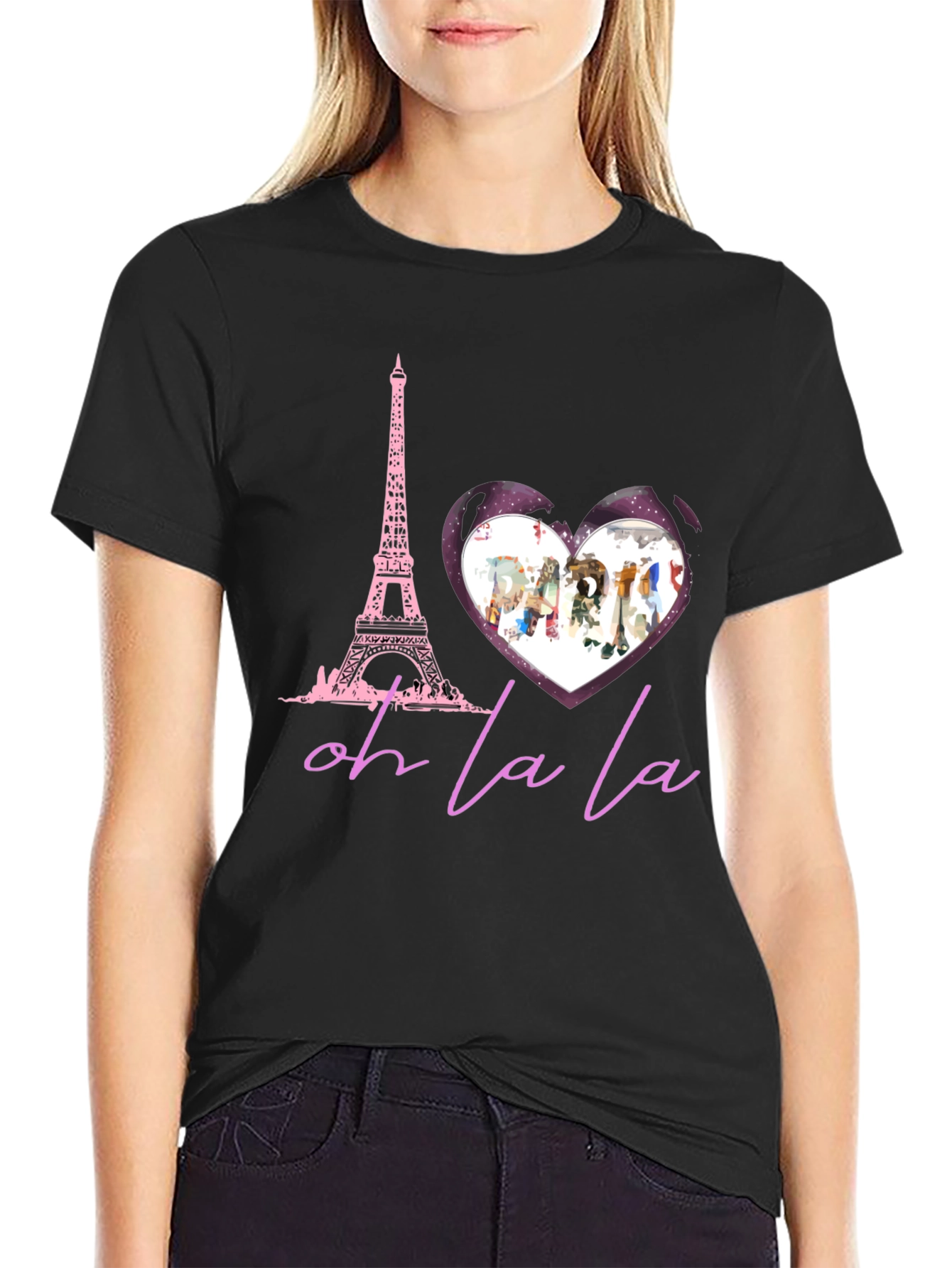 Paris Eiffel Tower Oh La La Graphic T-Shirt