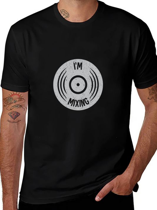 Im Mixing DJ Record Graphic Tee - Black
