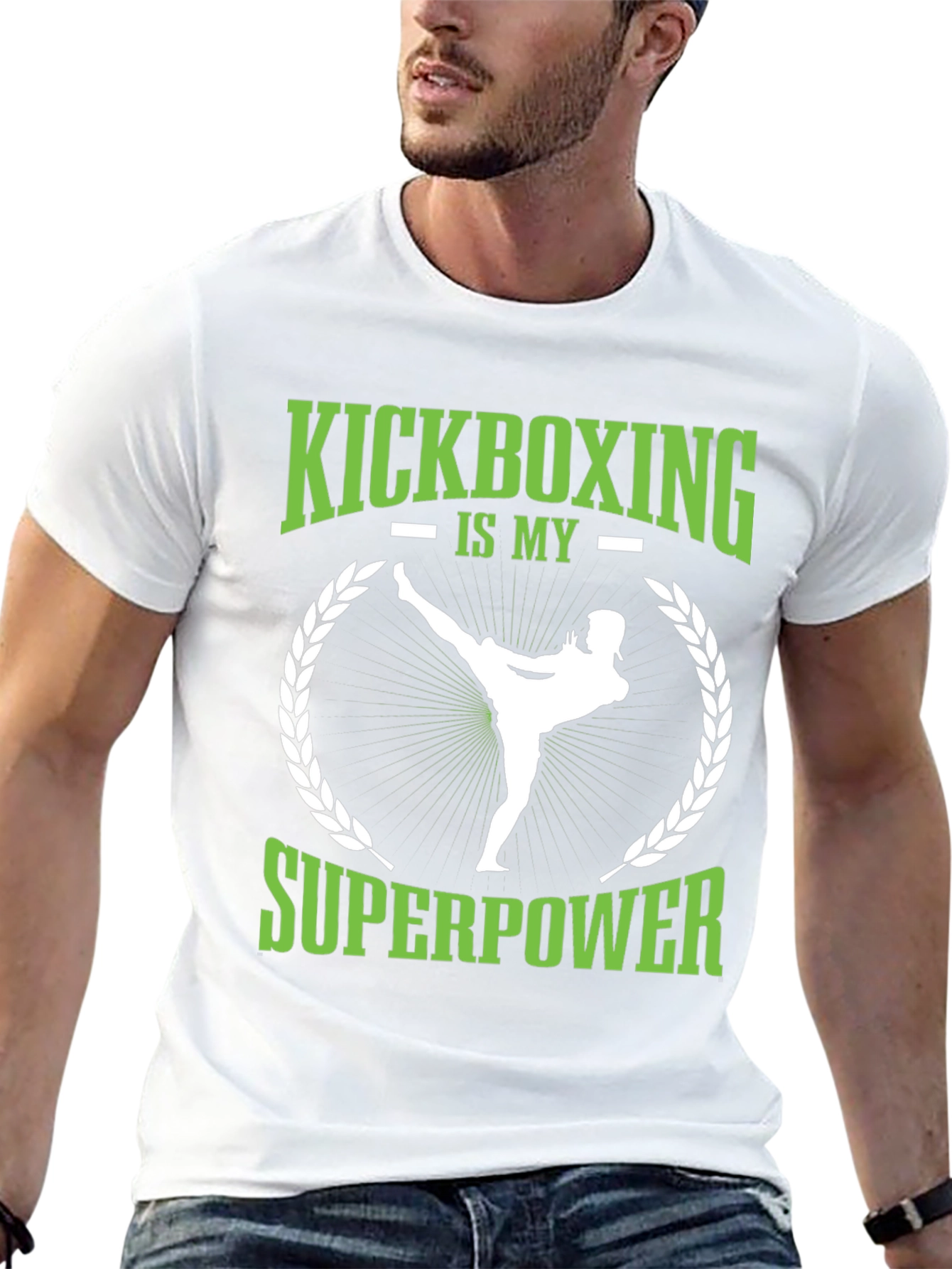 Kickboxing Superpower Graphic T-Shirt