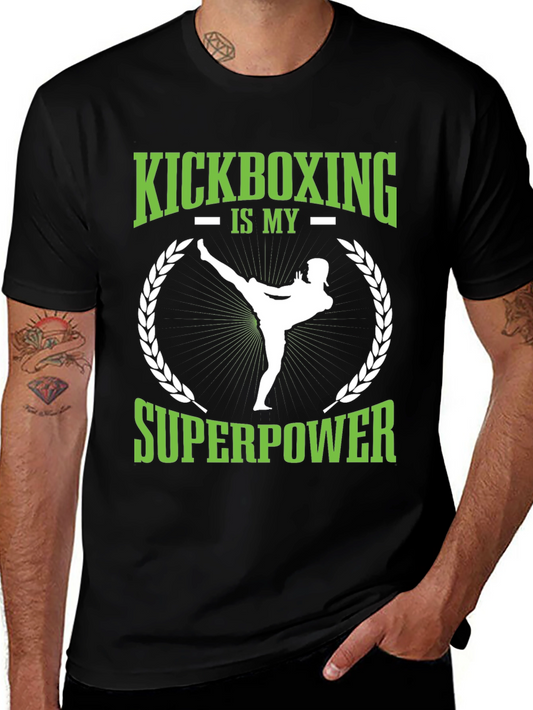 Kickboxing Superpower Graphic T-Shirt