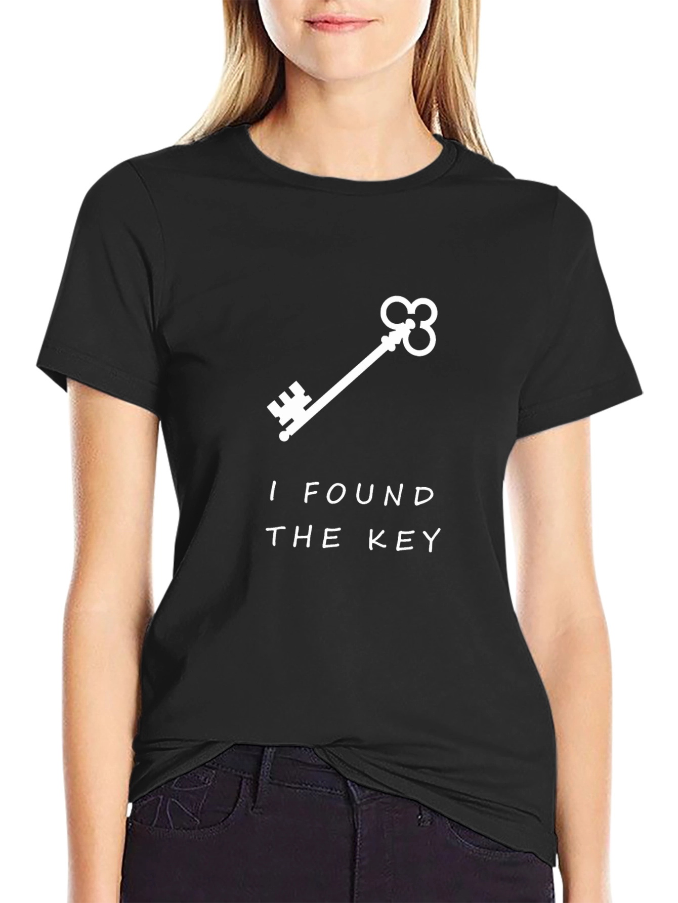 I Found The Key Graphic T-Shirt - Black