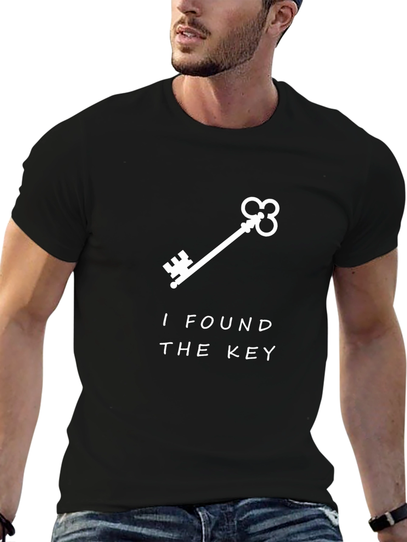I Found The Key Graphic T-Shirt - Black