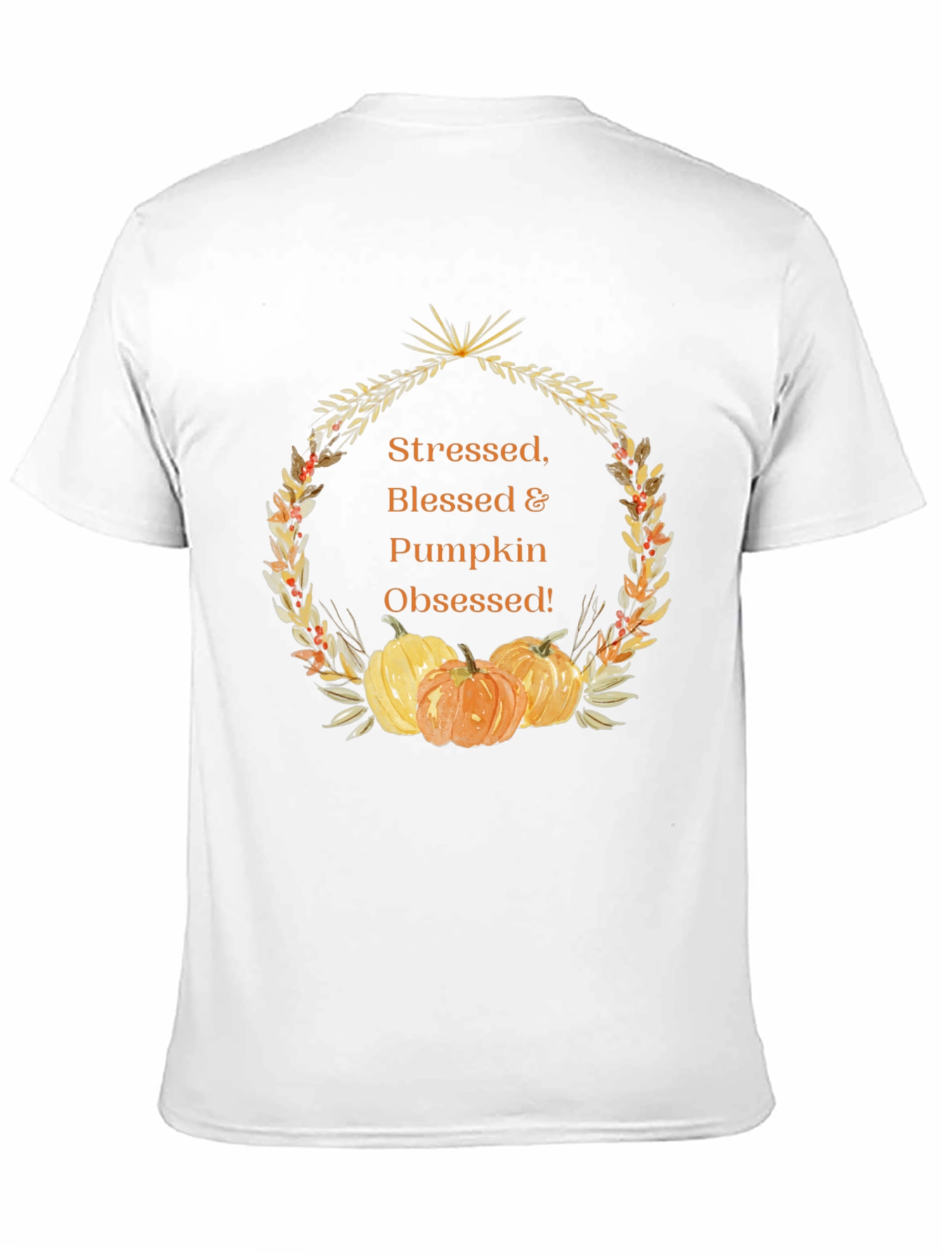 Stressed Blessed & Pumpkin Obsessed Graphic Tee