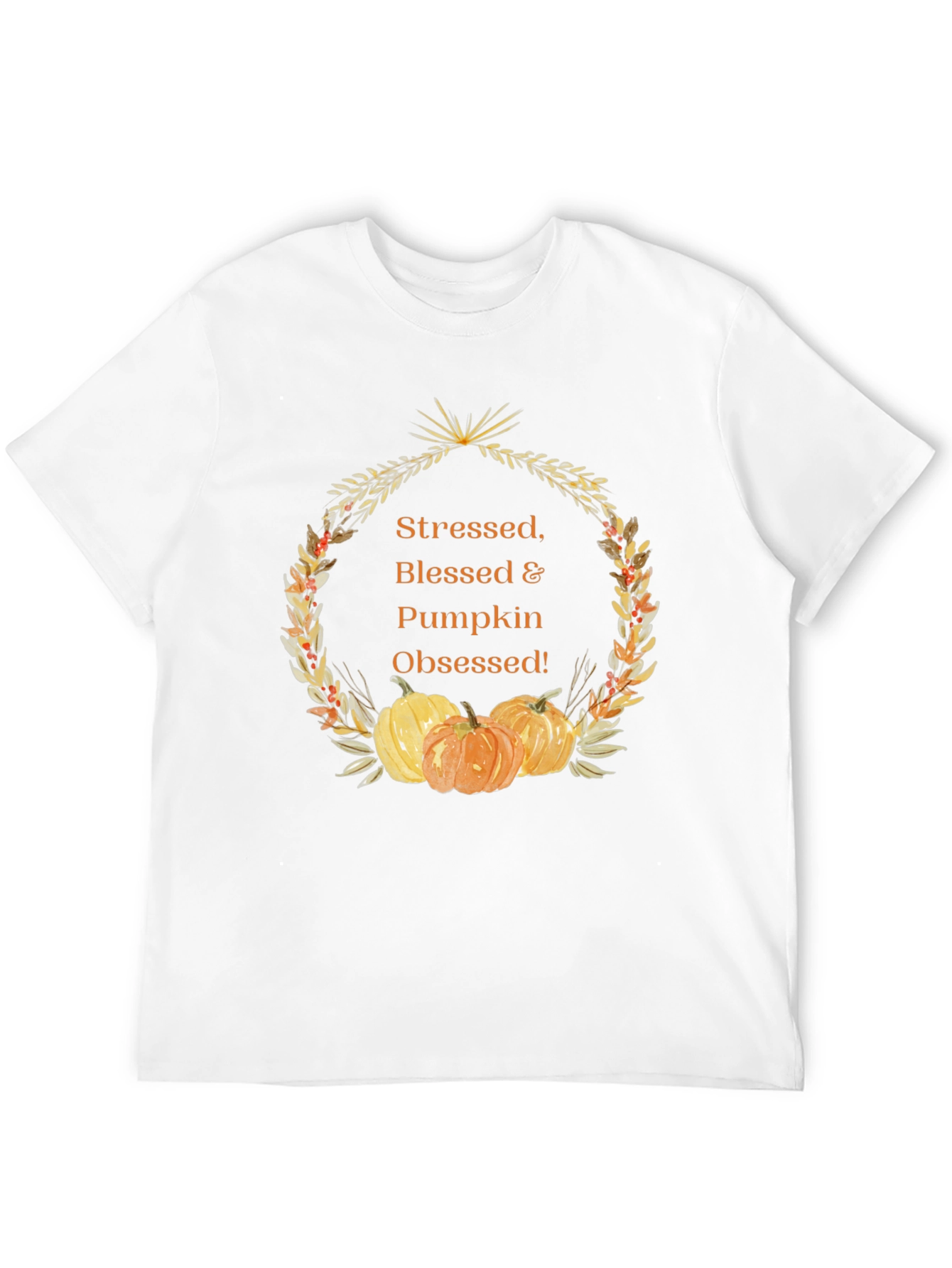 Stressed Blessed & Pumpkin Obsessed Graphic Tee