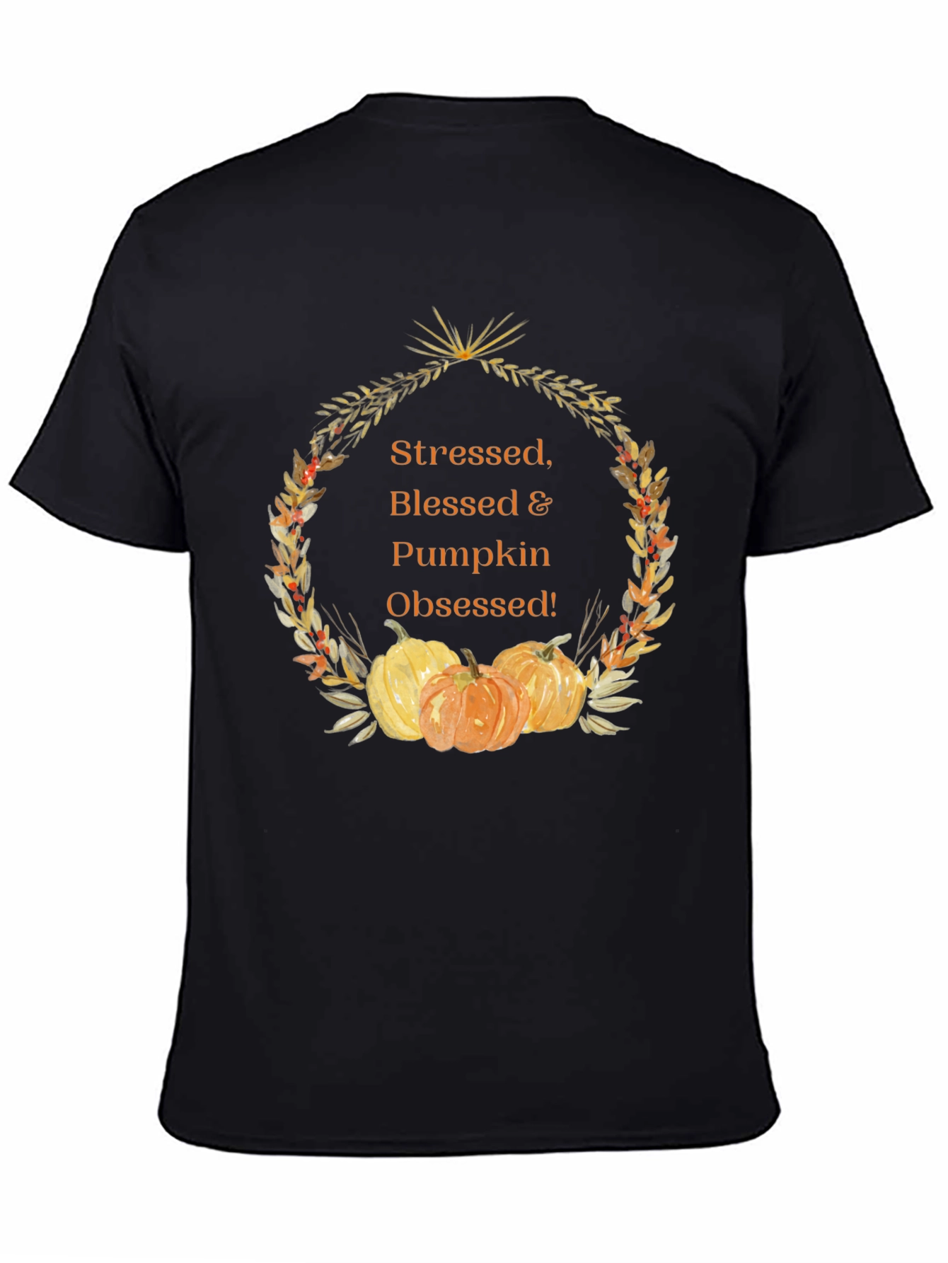 Stressed Blessed & Pumpkin Obsessed Graphic Tee