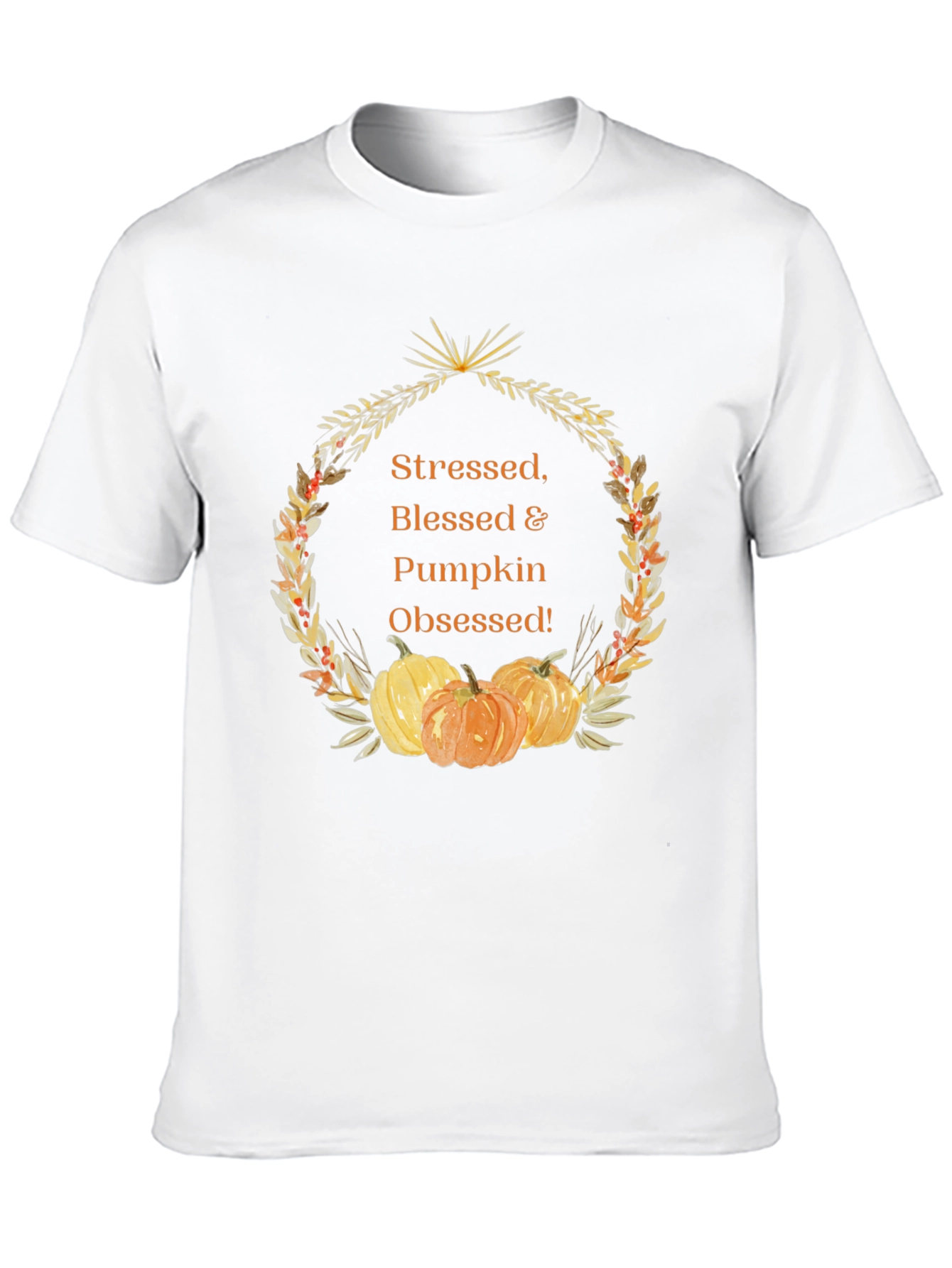 Stressed Blessed & Pumpkin Obsessed Graphic Tee