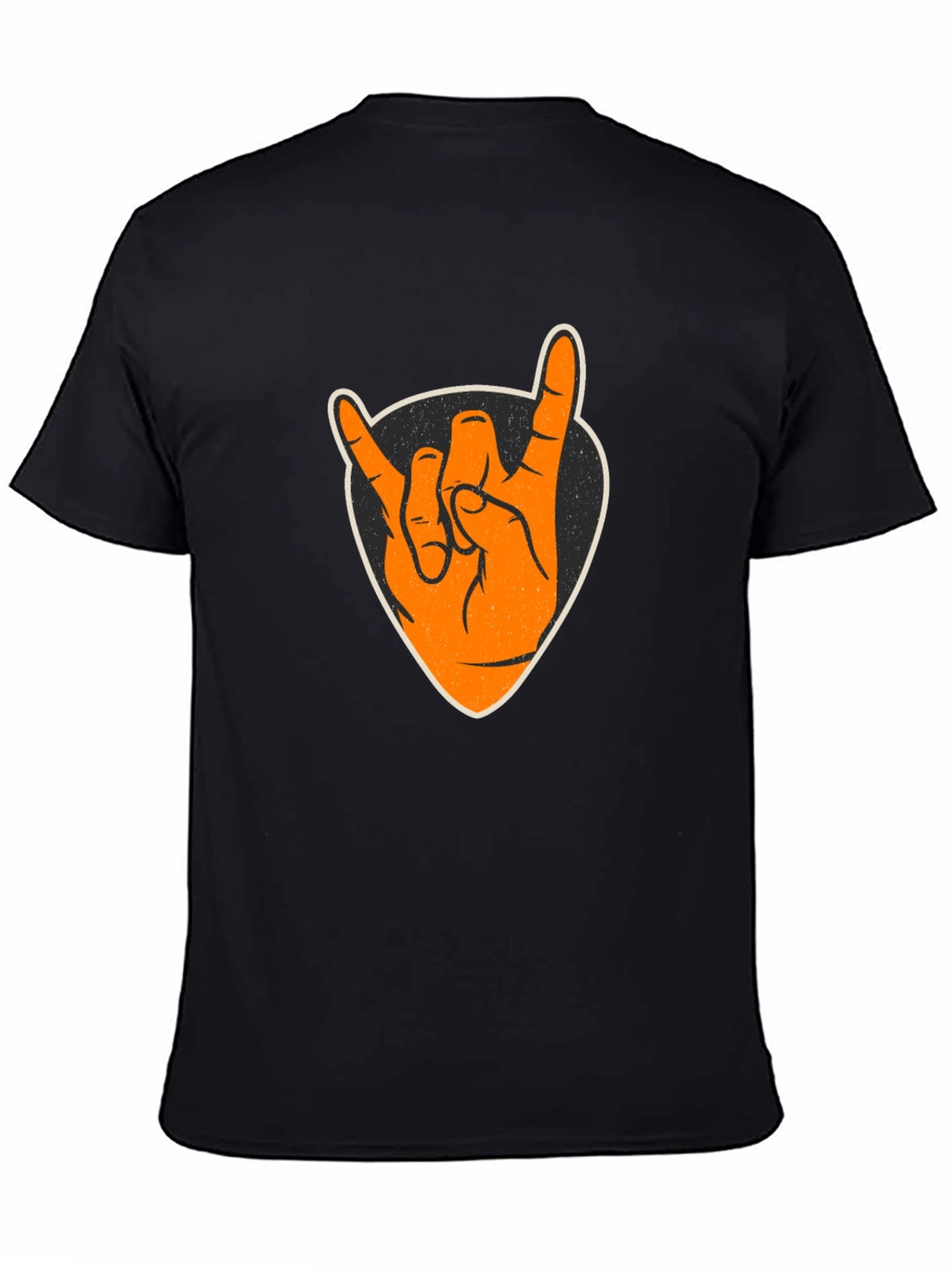 Rock On Hand T-Shirt - Black