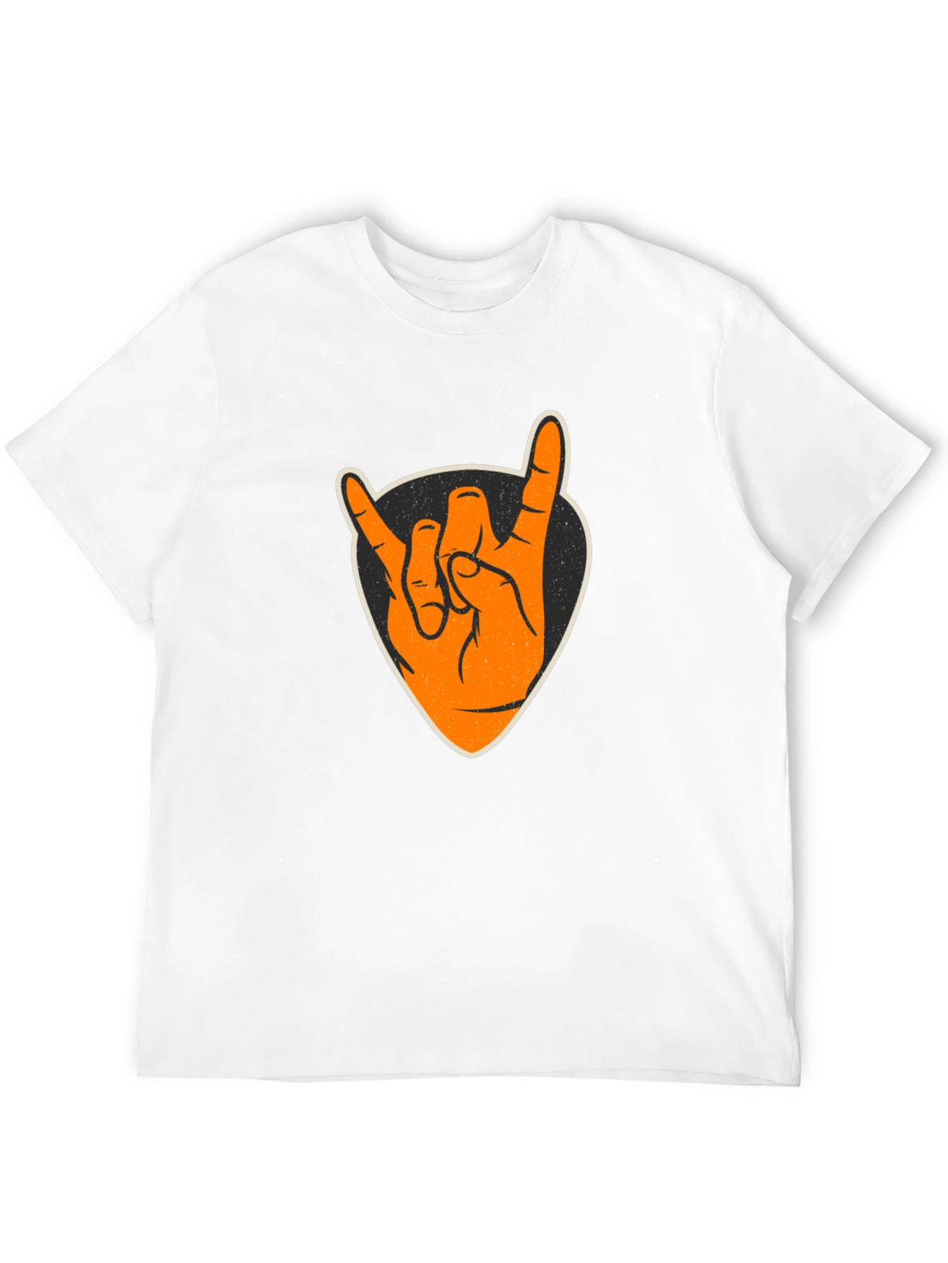 Rock On Hand T-Shirt - Black