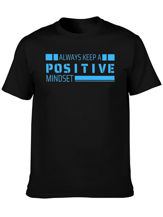 Positive Mindset Graphic Tee - Black