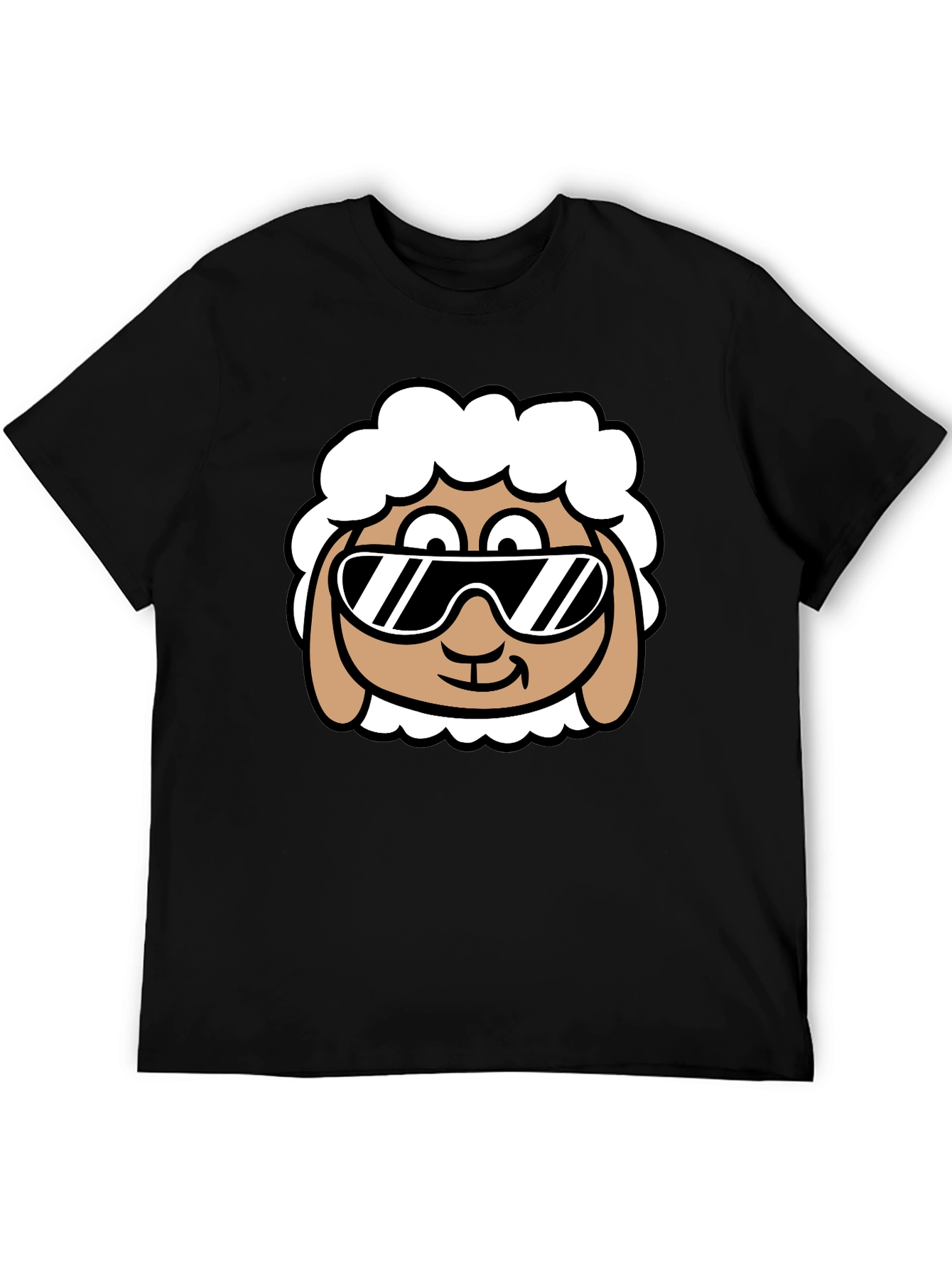Cool Sheep T-Shirt - Black Graphic Tee