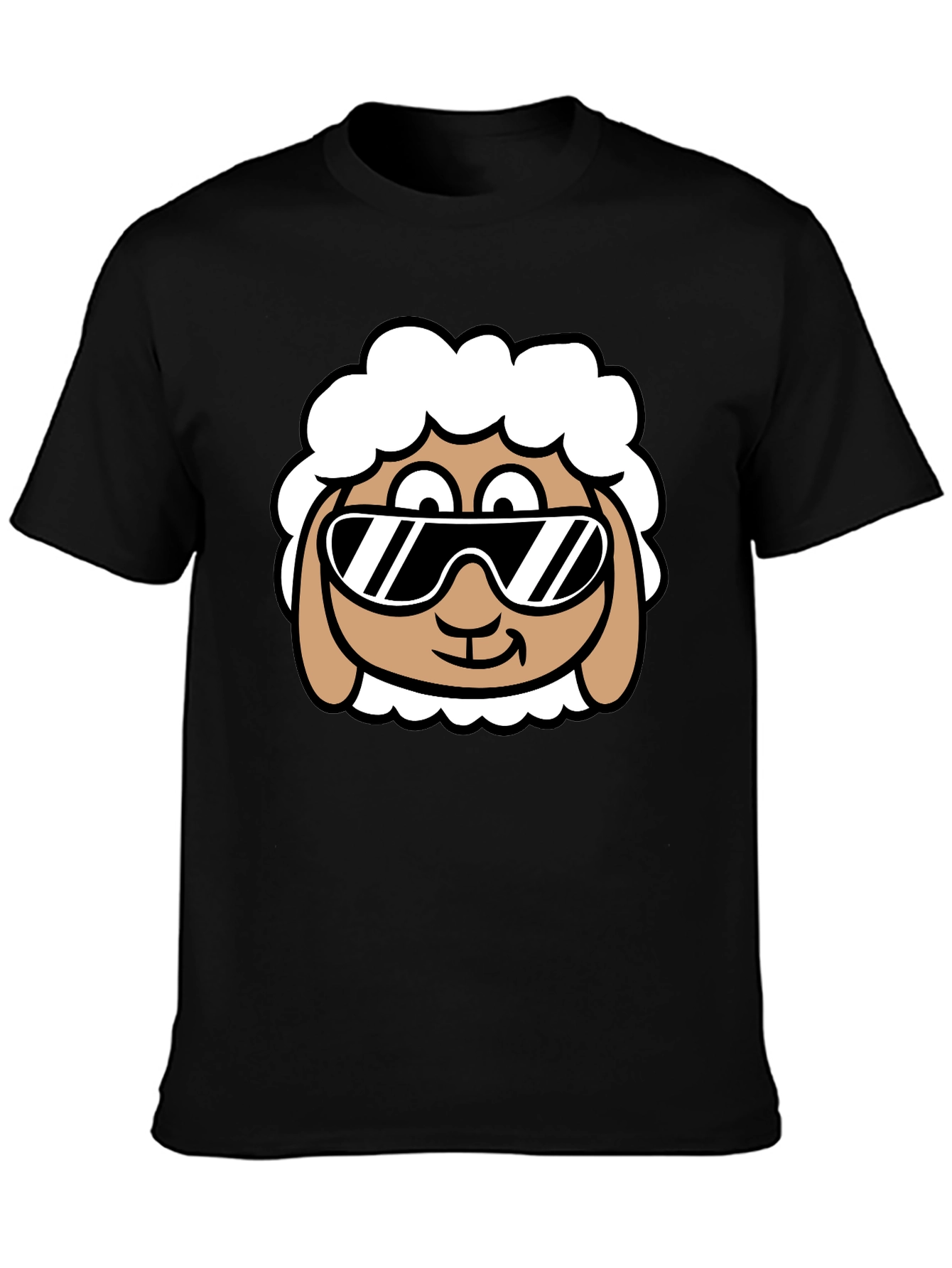 Cool Sheep T-Shirt - Black Graphic Tee
