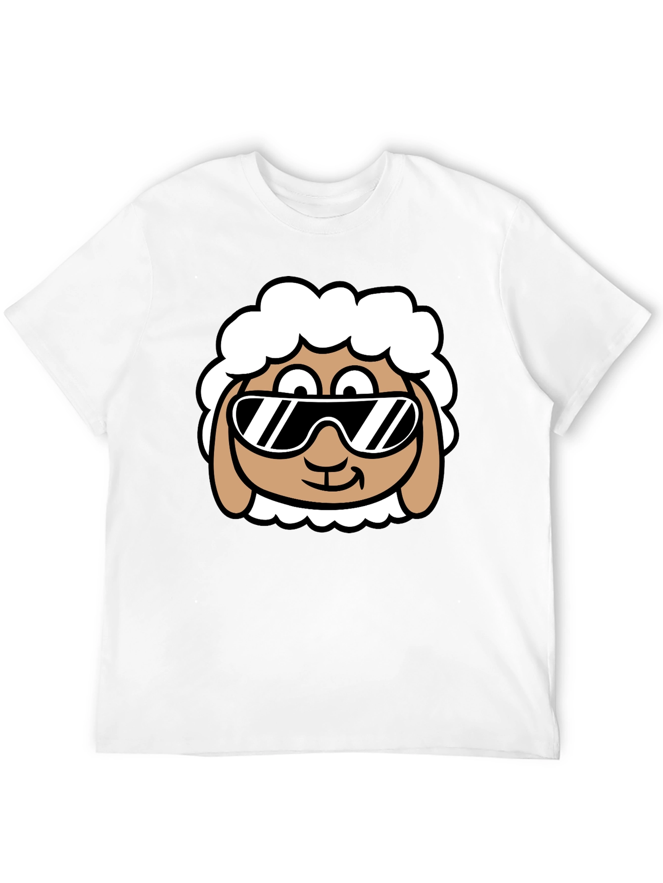 Cool Sheep T-Shirt - Black Graphic Tee