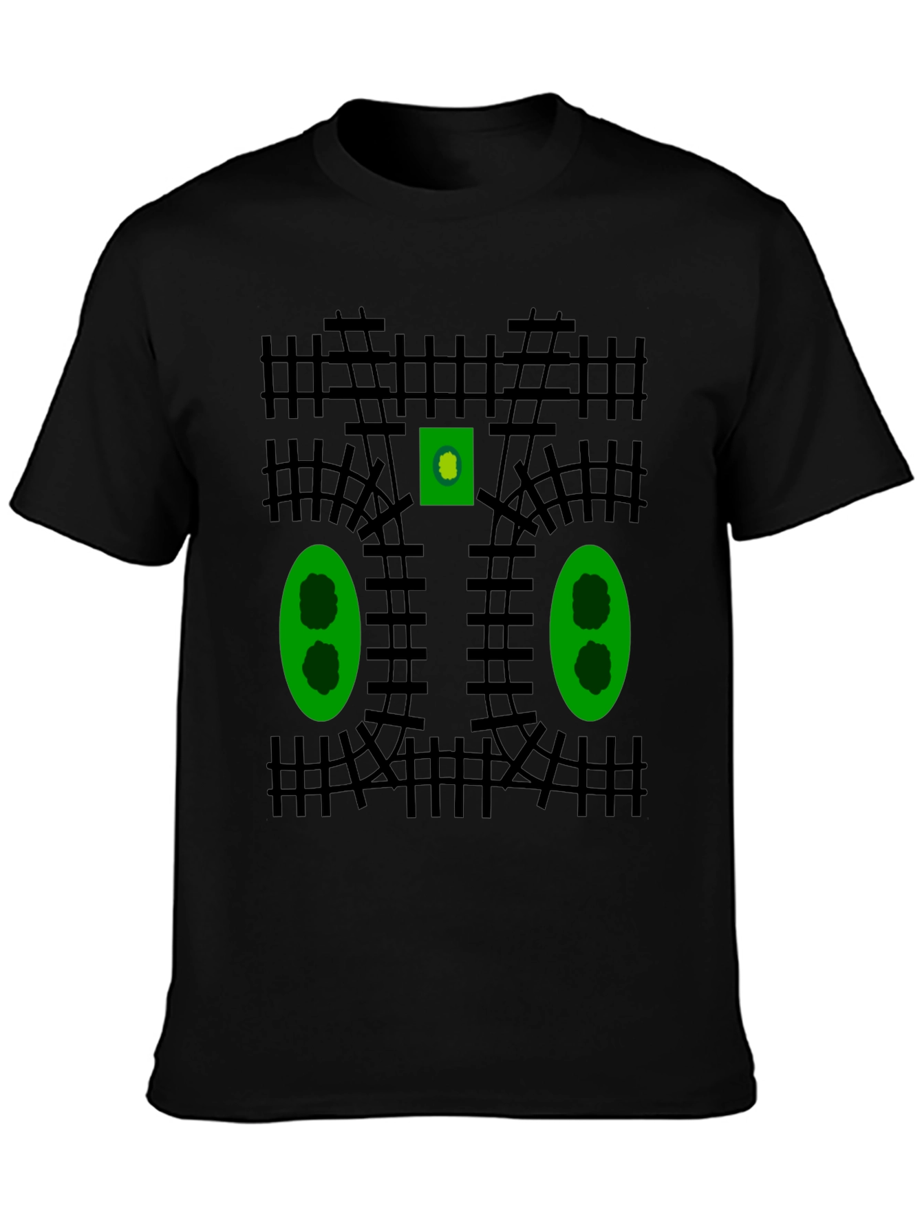 Train Track Graphic T-Shirt